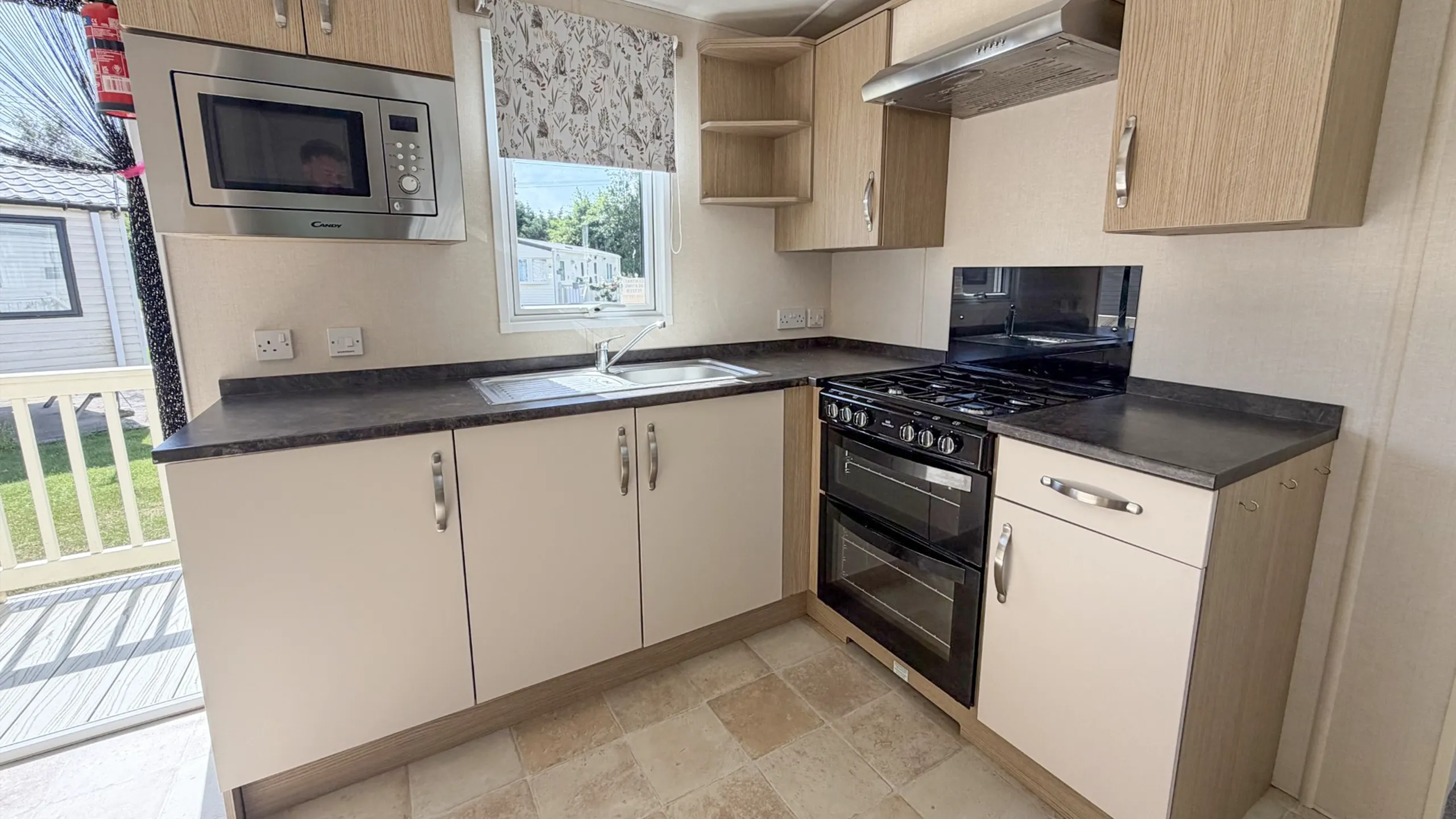 2018 Victory Echo kitchen area with integrated applicnaces