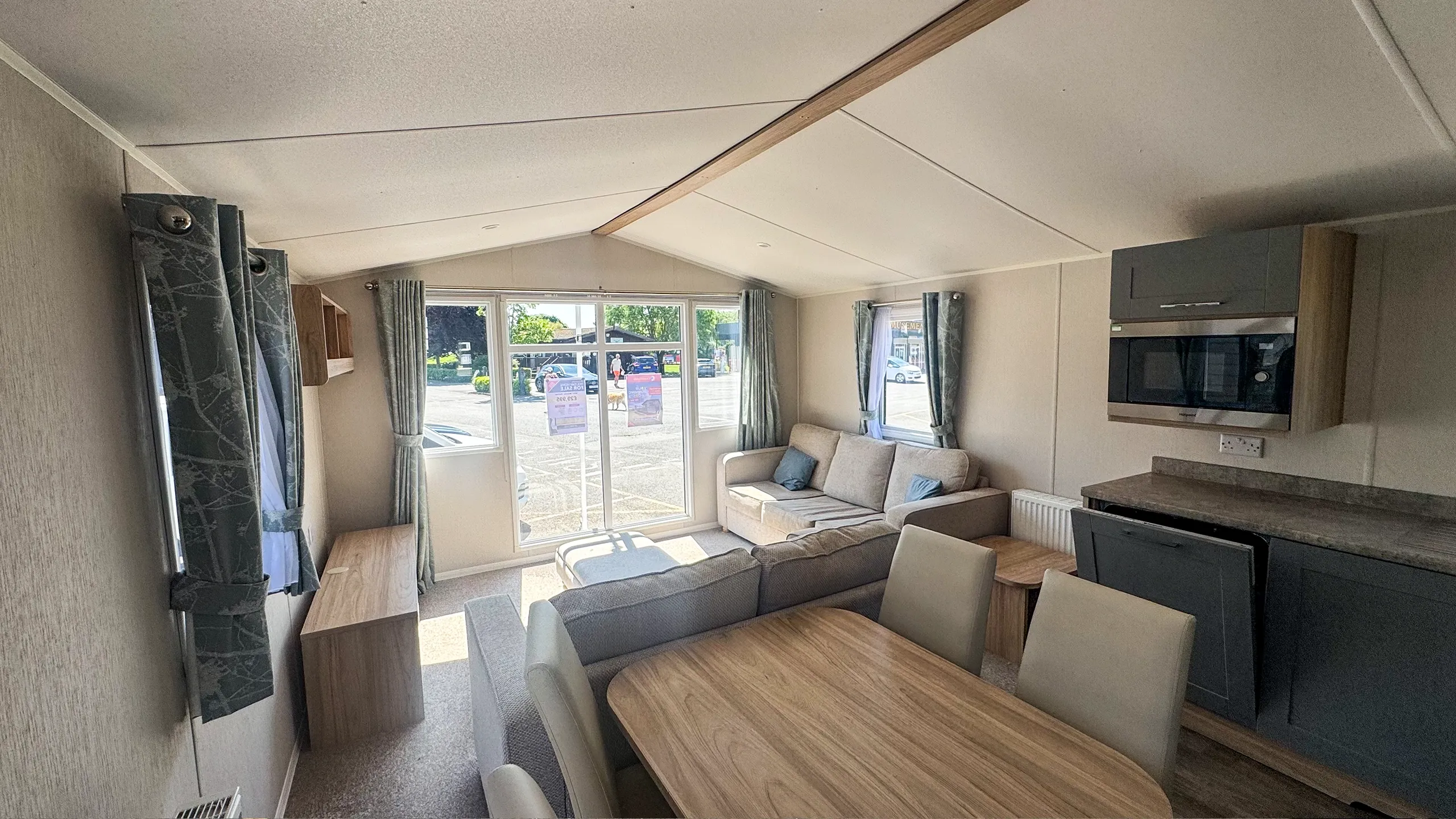 Dining area and living area open plan on 2021 Willerby Malton