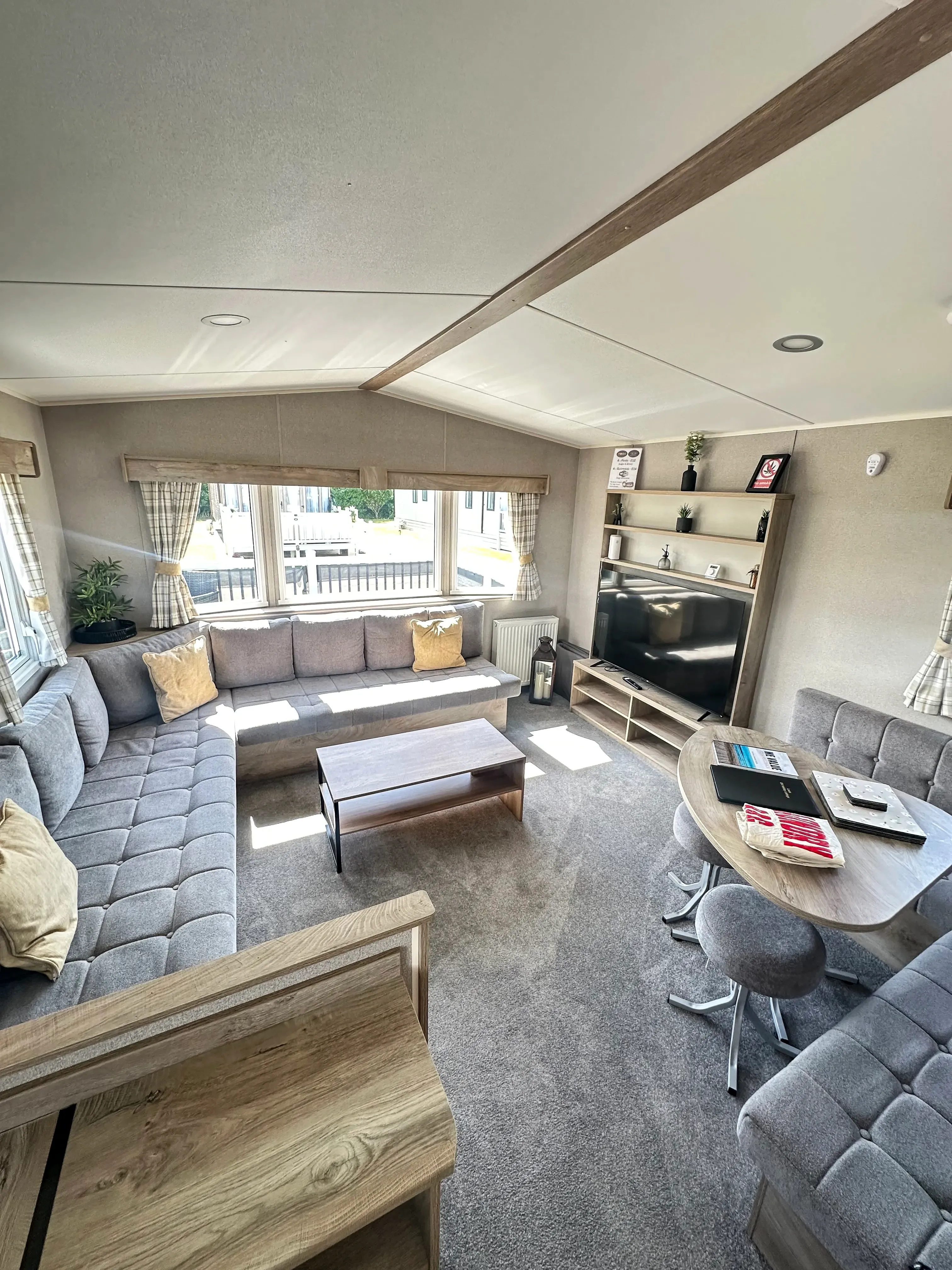 open plan living and dining are on holiday home for sale at Coastfields