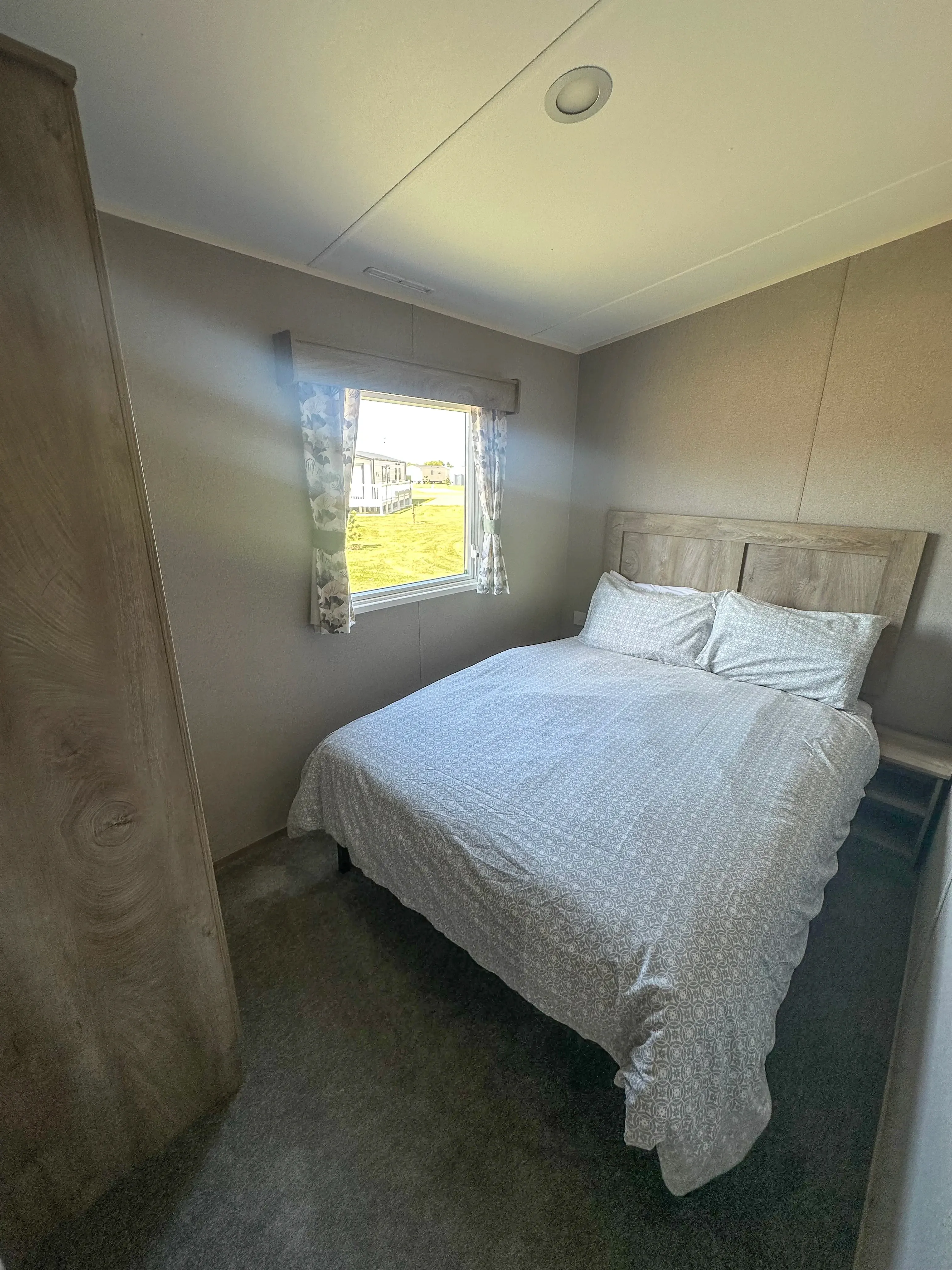 Main bedroom in a modern 2026 ABI Seaspray for sale at The Grange in Mablethorpe
