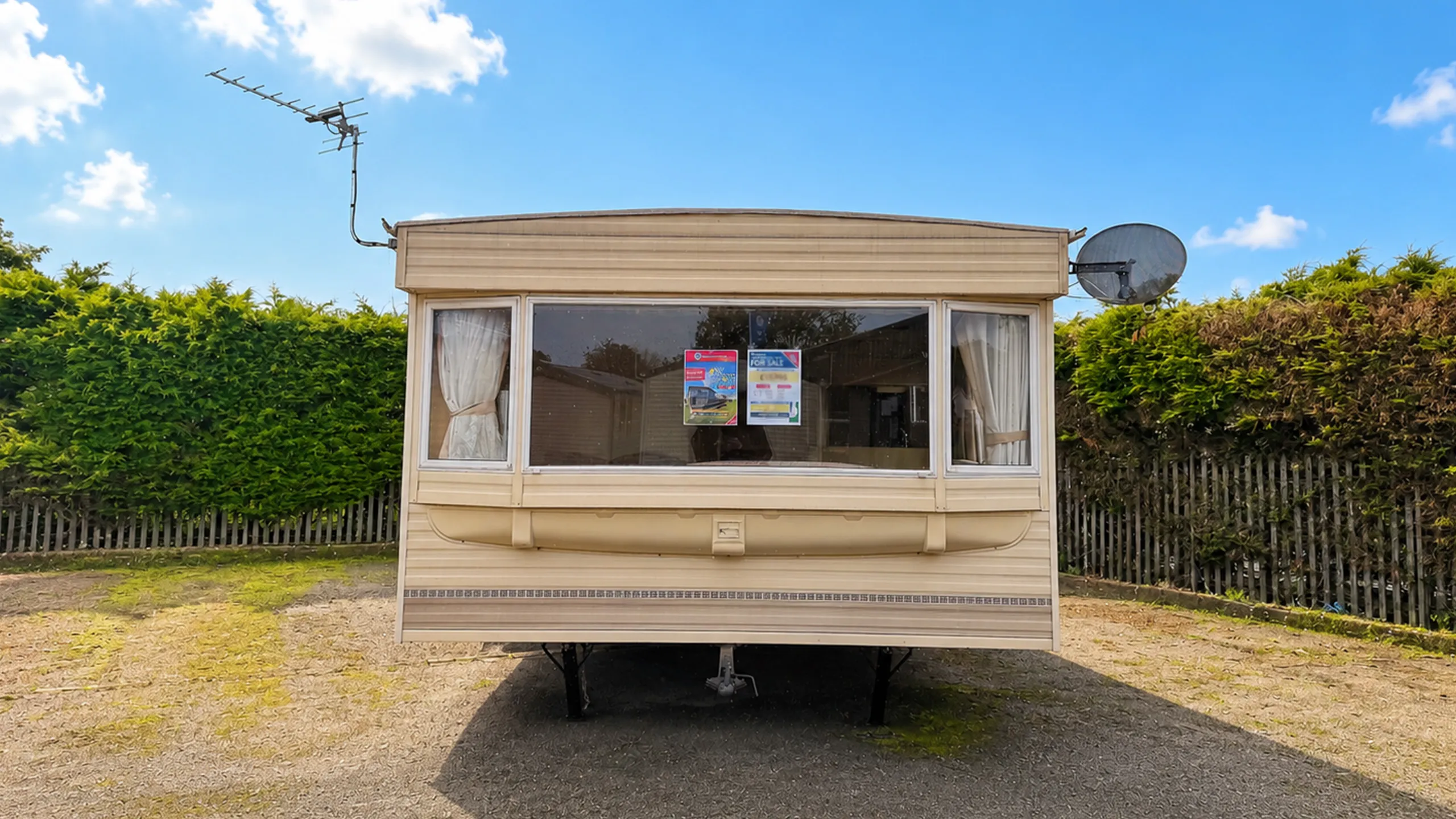 Bluebird Contessa caravan exterior  for sale at coastfileds in skegness