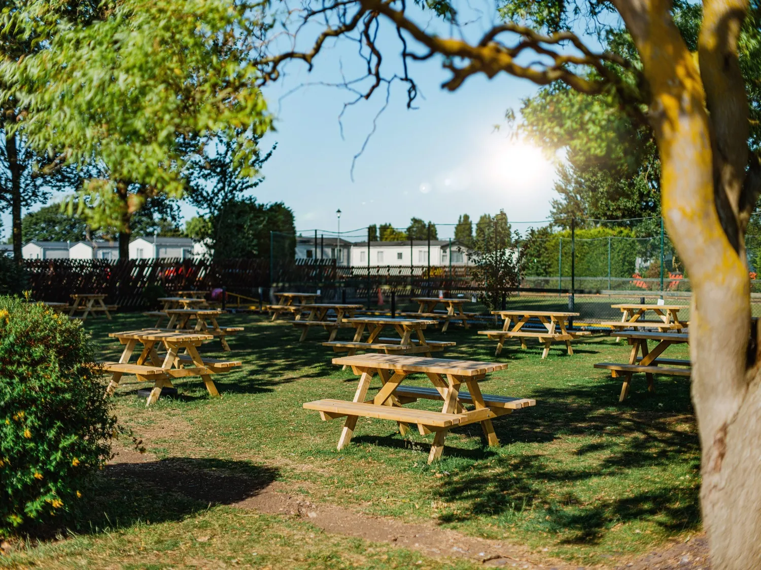 North Shore Benches and Tennis Court Area