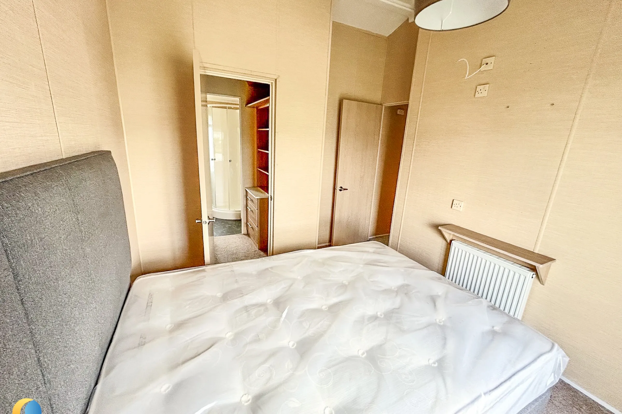 Coastfields 2010 Willerby Boston double bedroom with wardrobe storage