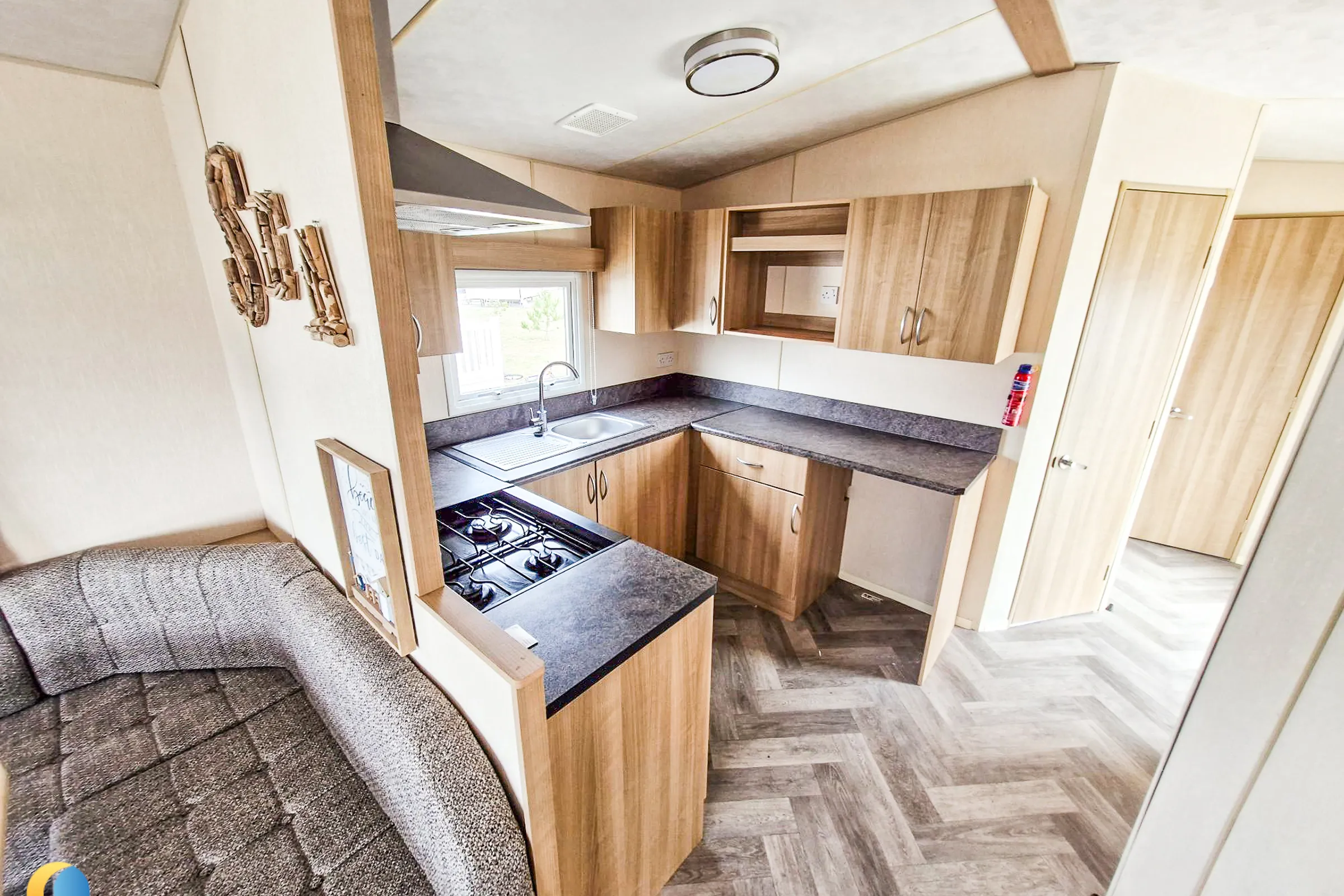 Coastfields 2012 ABI Tebay fitted kitchen with storage and worktop space