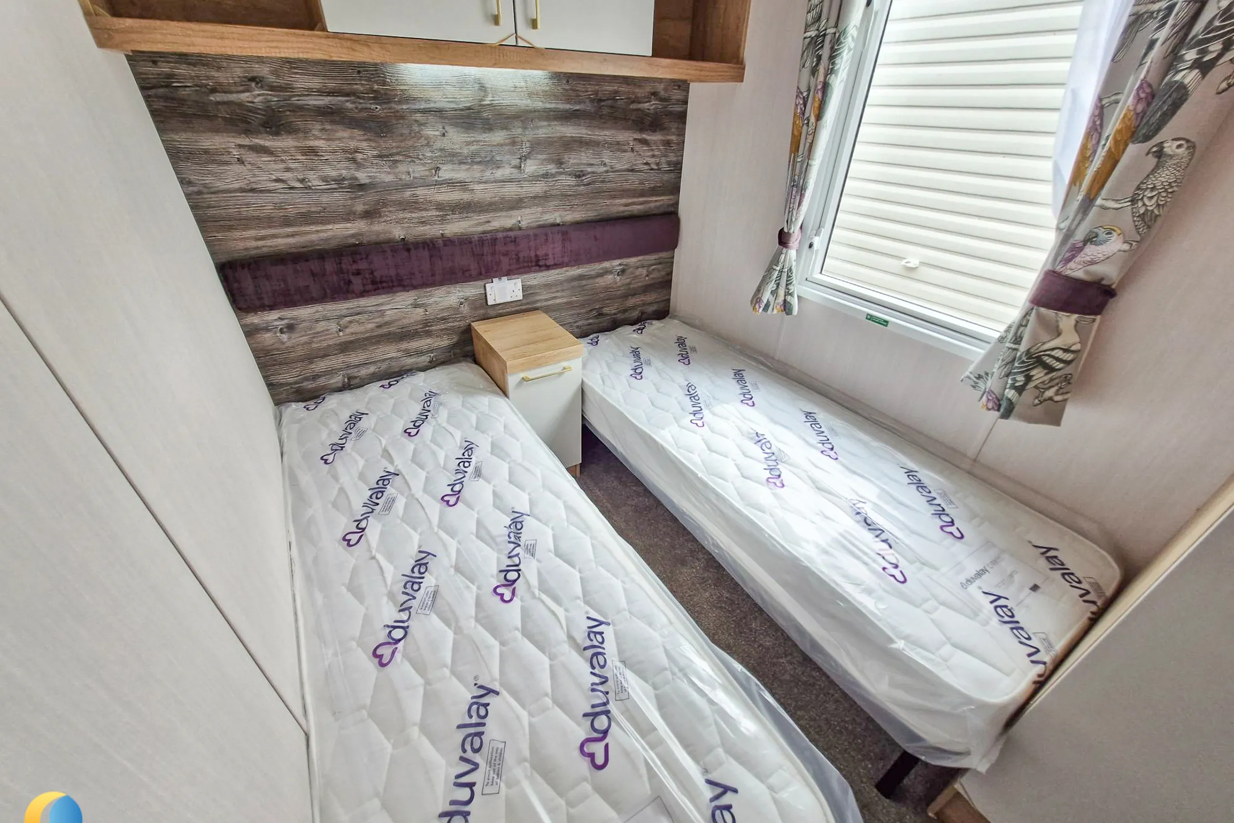 Coastfields 2026 Swift Bordeaux second twin bedroom