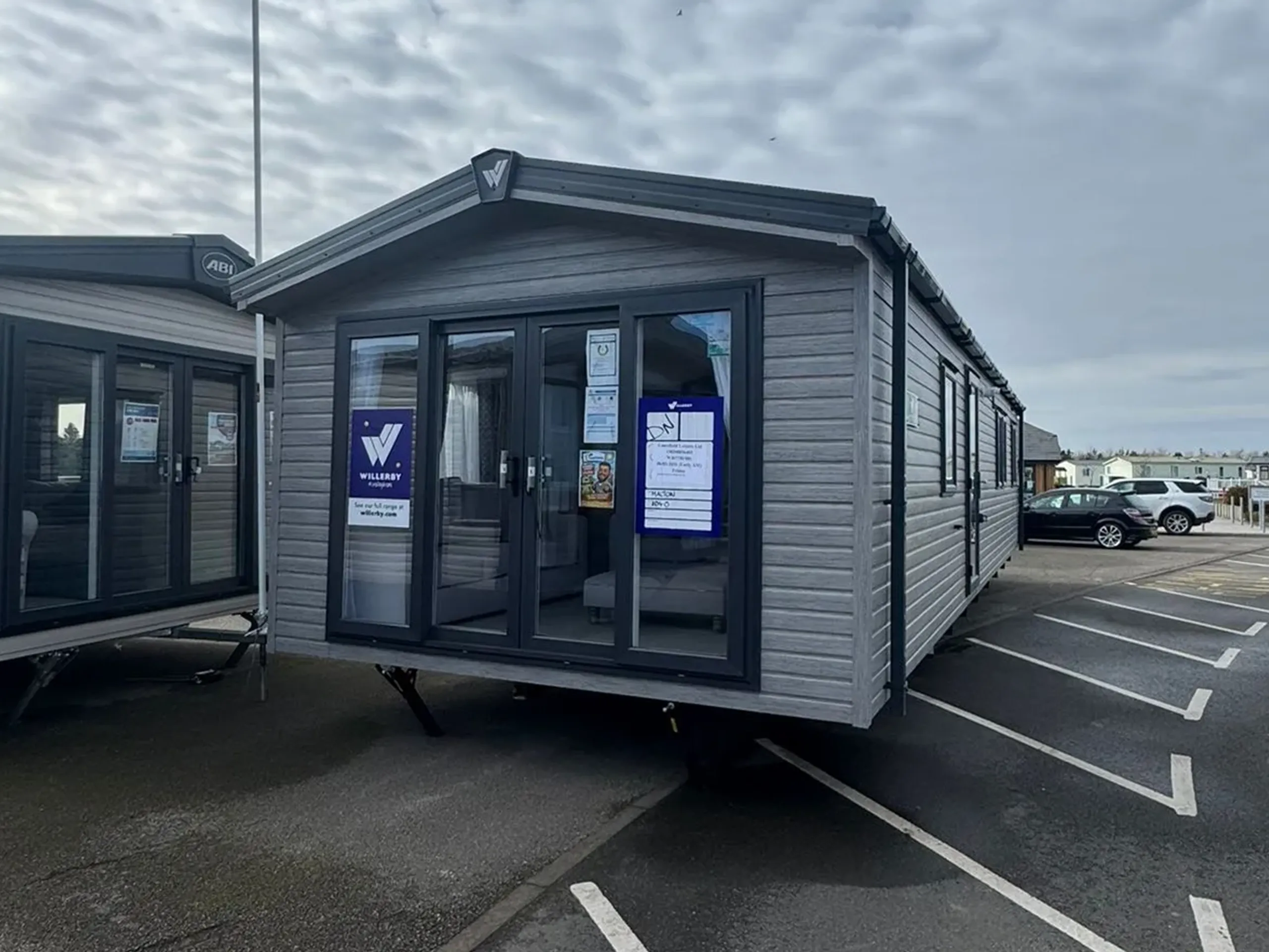 Front exterior view of the 2026 Willerby Malton at Skegness Fields Holiday Park