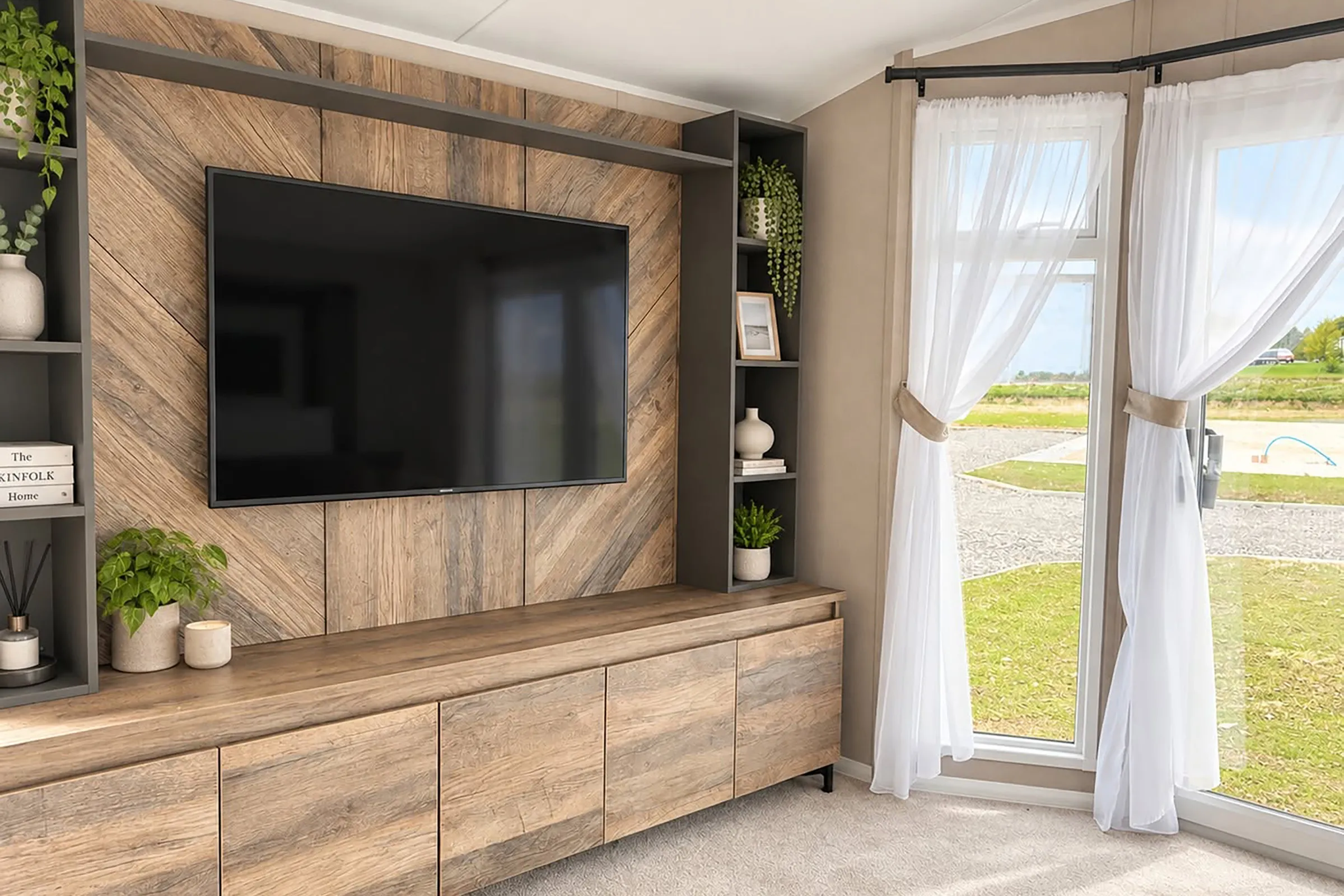 2027 Willerby Leven Coastfields lounge media unit