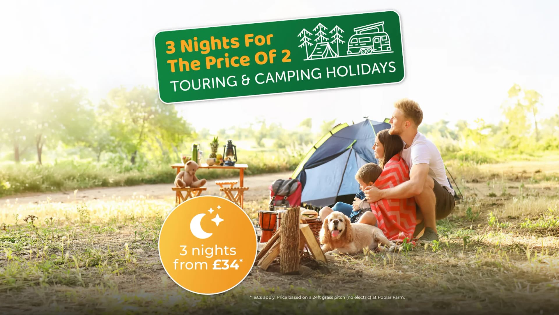 3 for 2 Touring Camping - Offer Box