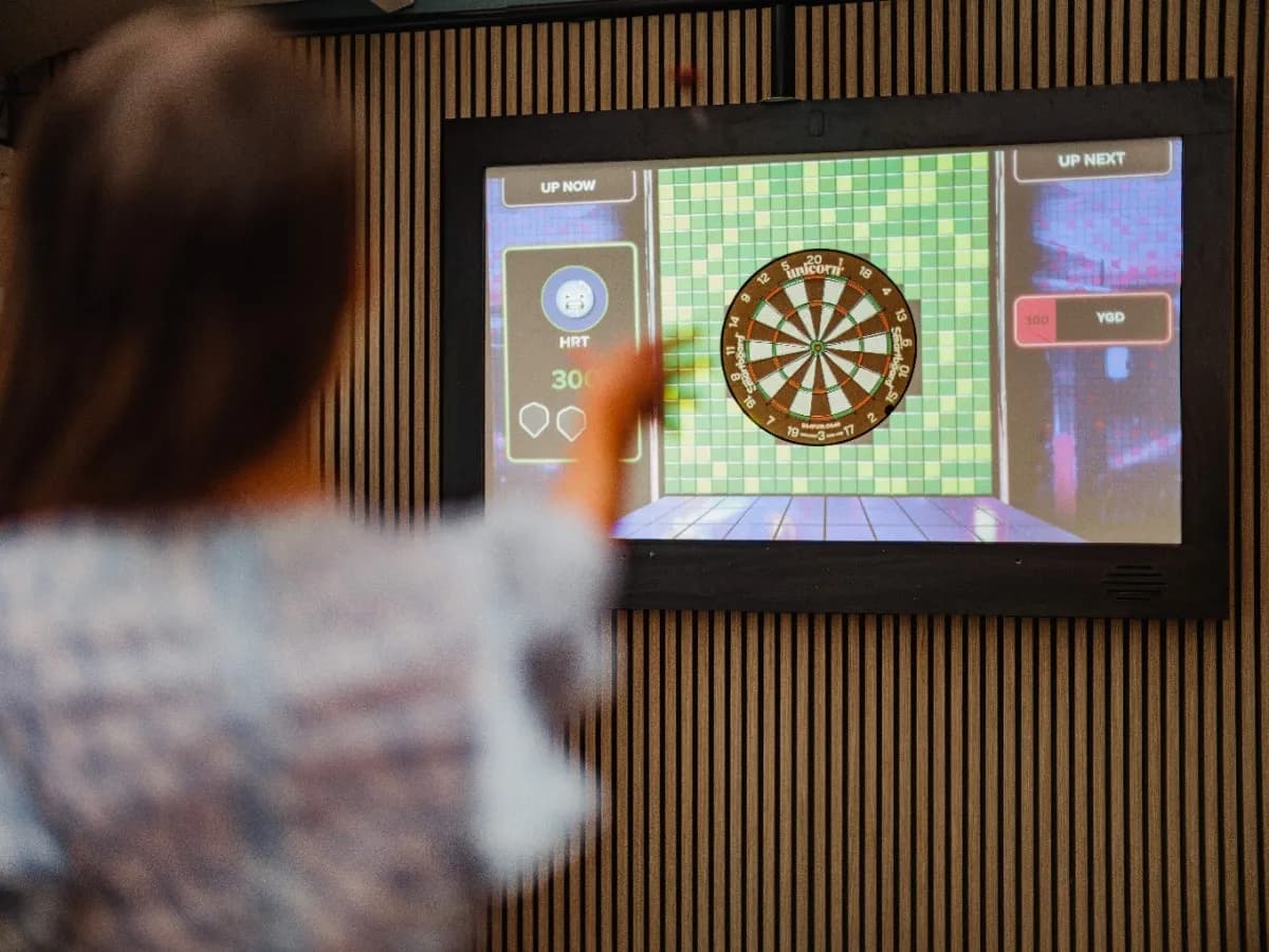 Coastfields Aqua Lounge Virtual Darts Area