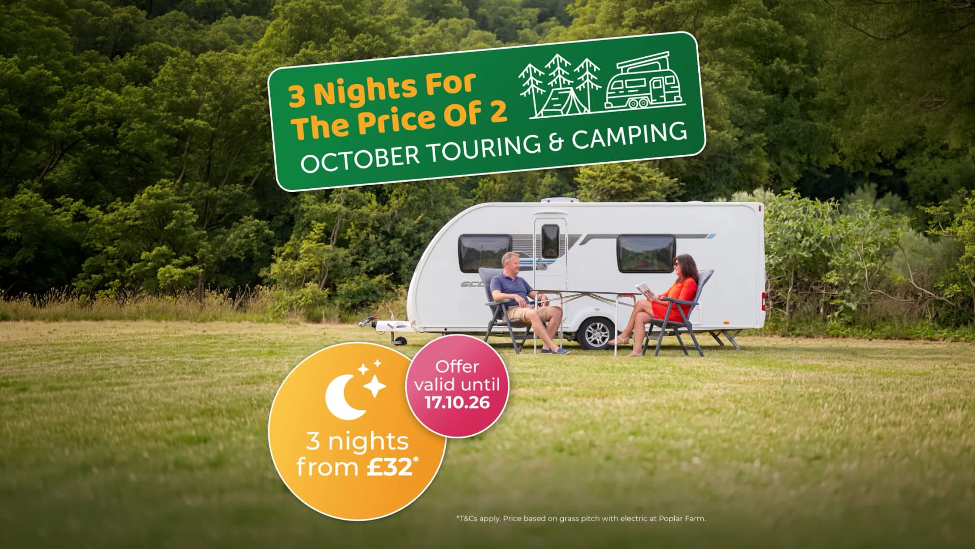 3 for 2 Touring & Camping October