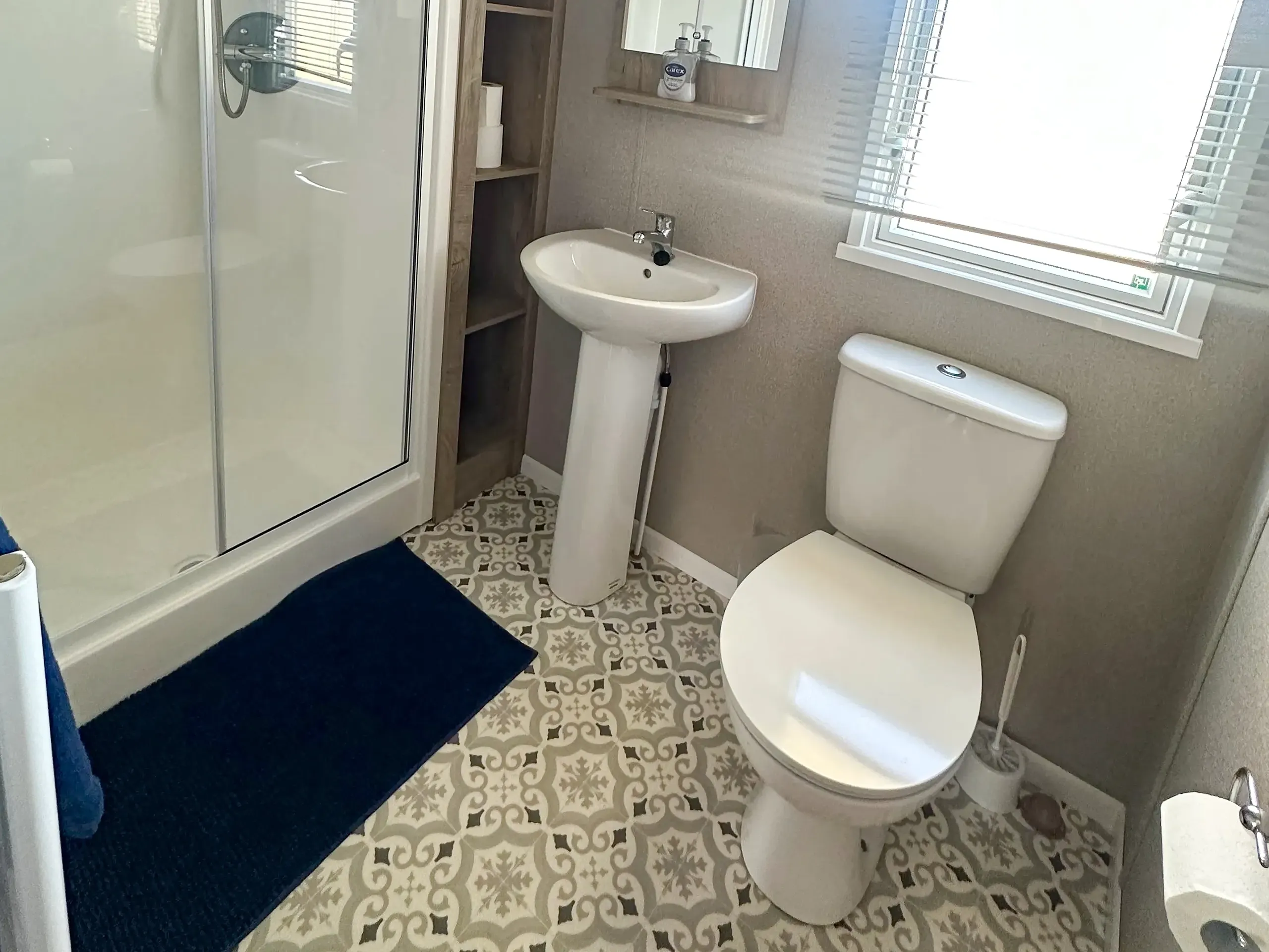 Bathroom with built in shower in 2026 ABI Seaspray for sale at The Grange in Mablethorpe
