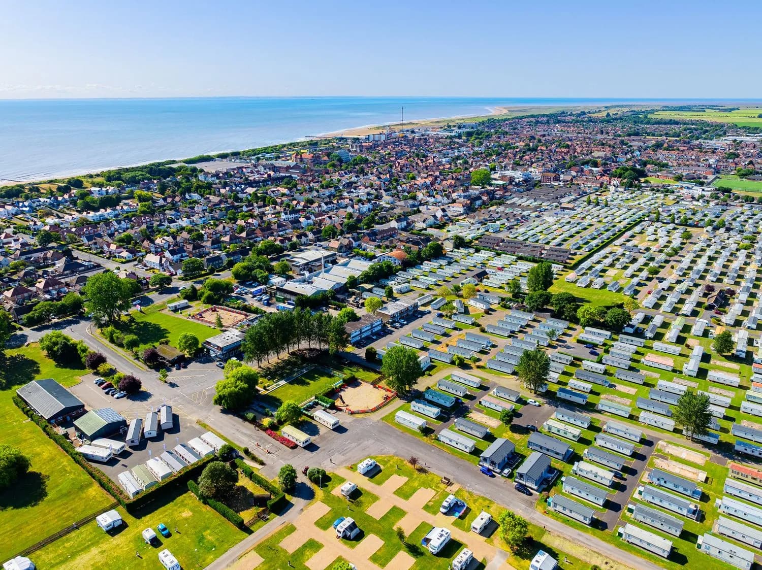 North Shore Aerial View with Ocean in Background