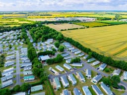 Roach Farm park Aerial Shot Caravans 4