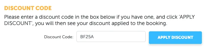 Self-catering-promo-code-checkout