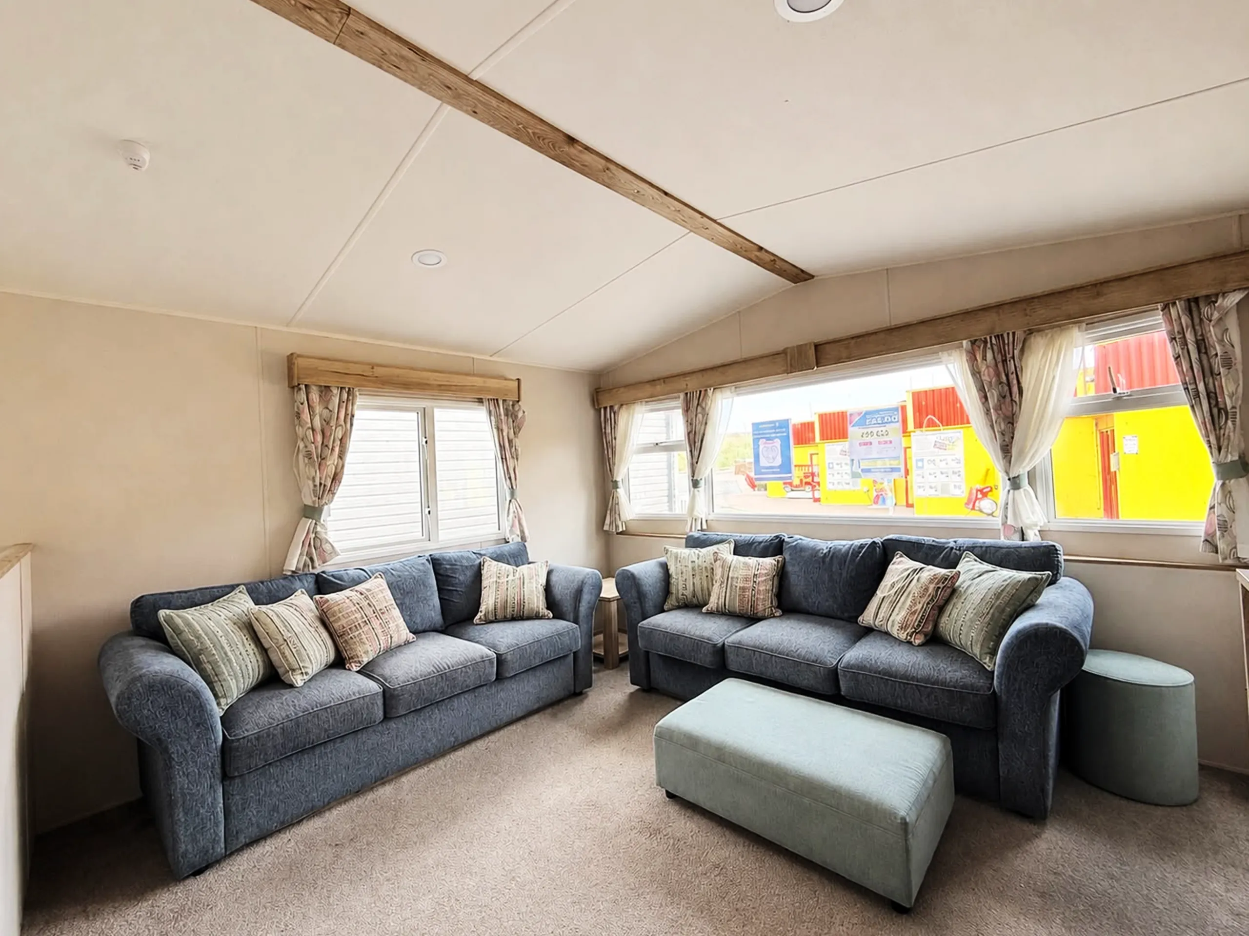 Open-plan lounge inside the 2022 ABI Adelaide holiday home