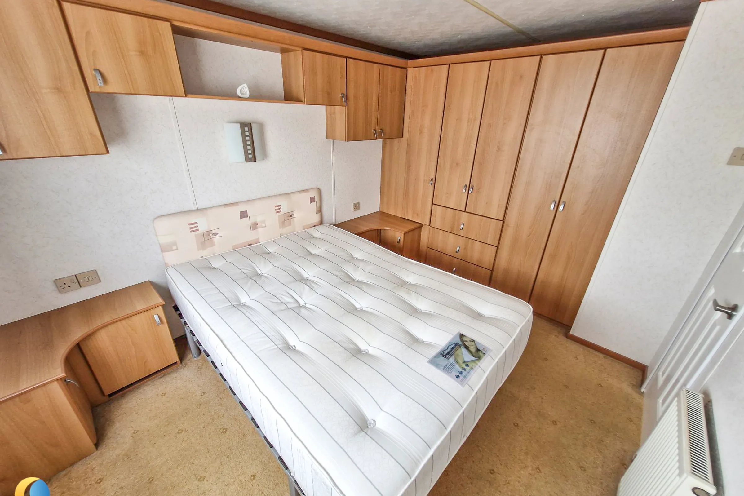 Coastfields 2007 Carnaby Dovedale main double bedroom with fitted storage