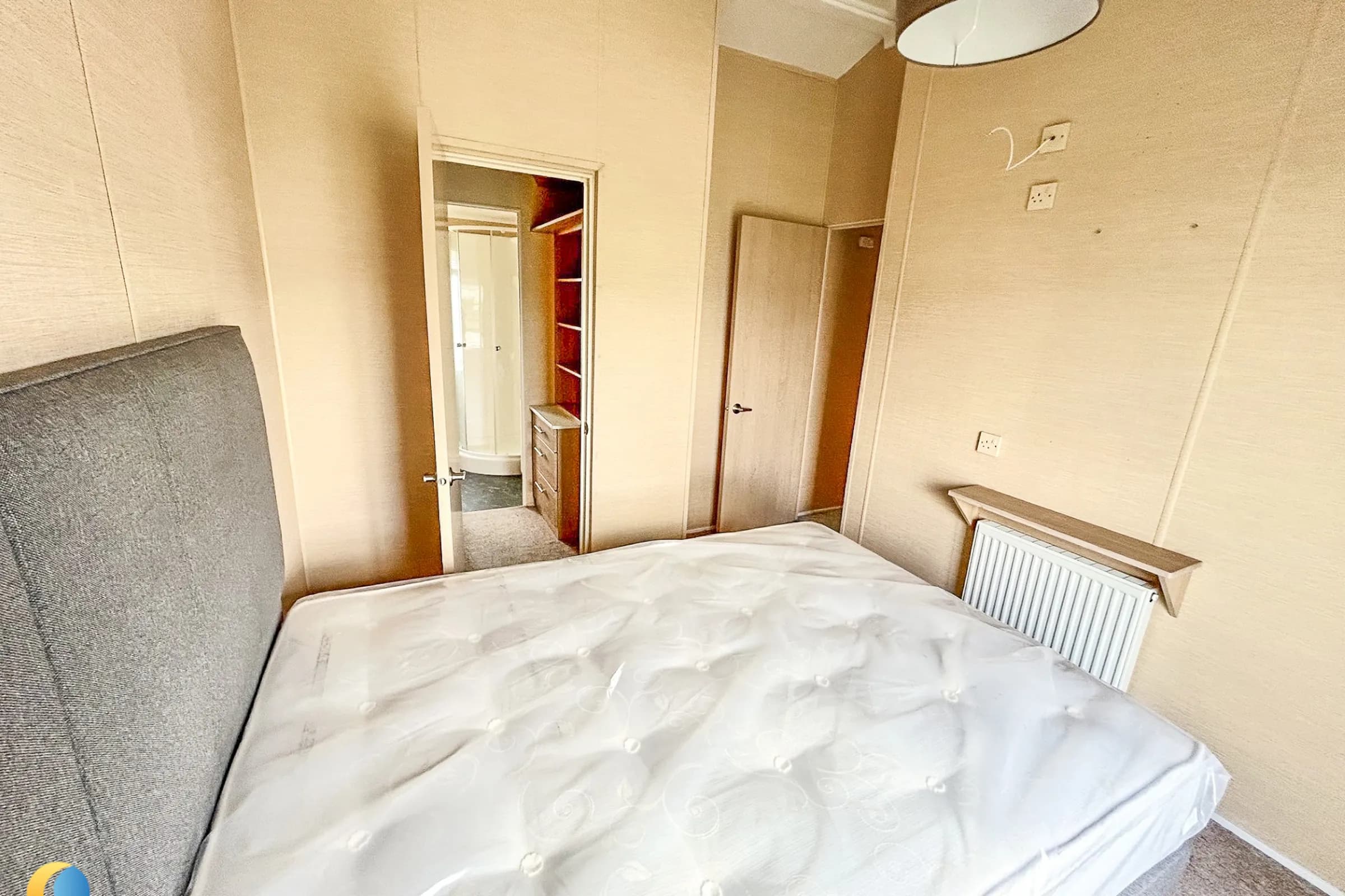 Coastfields 2010 Willerby Boston double bedroom with wardrobe storage