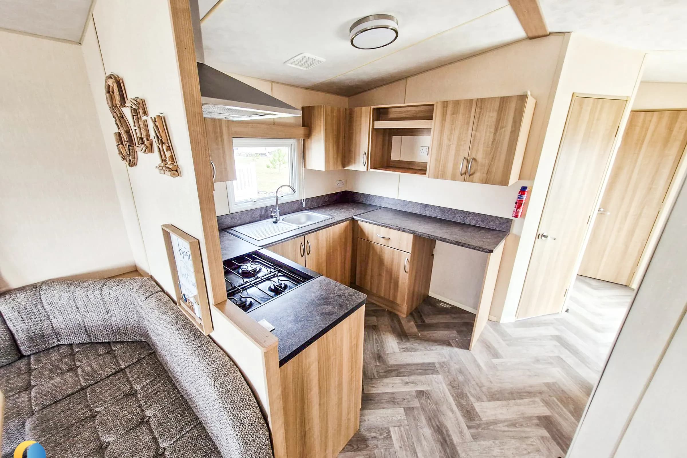 Coastfields 2012 ABI Tebay fitted kitchen with storage and worktop space