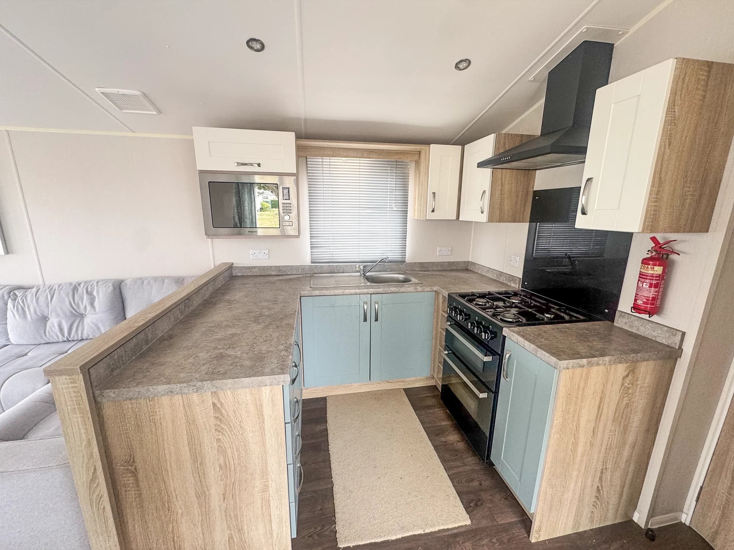 Modern fitted kitchen in the 2020 Willerby Sienna holiday home