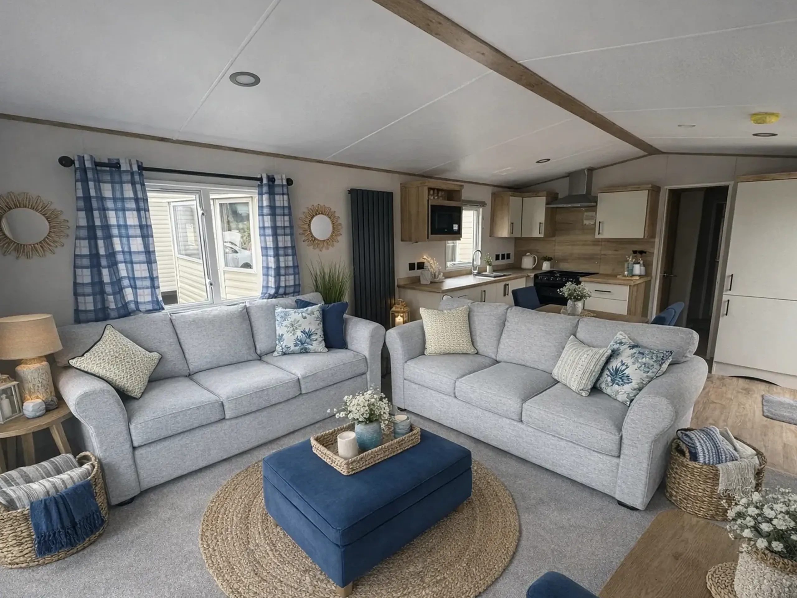 Open-plan living area in the 2026 ABI Louis holiday home