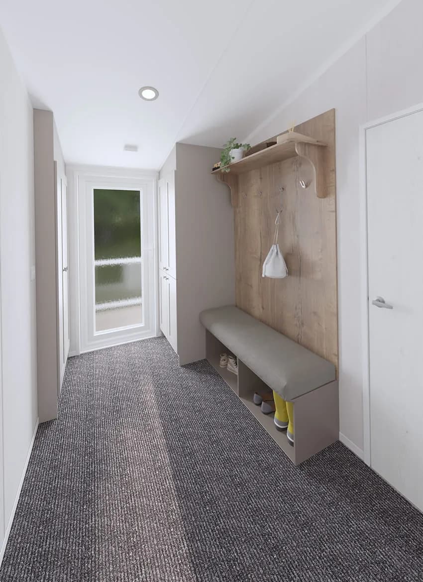 Luxury hallway in the 2025 Swift Montreal Lodge