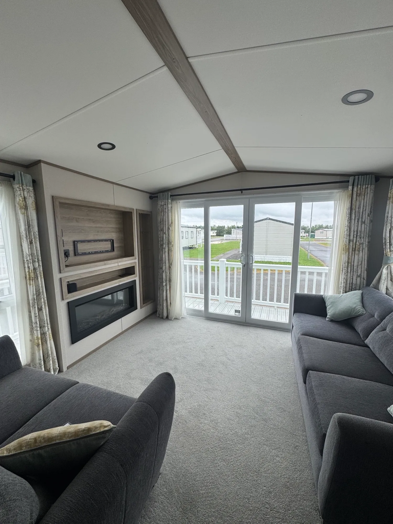 Luxury open-plan lounge in the 2023 ABI Ingleton holiday home
