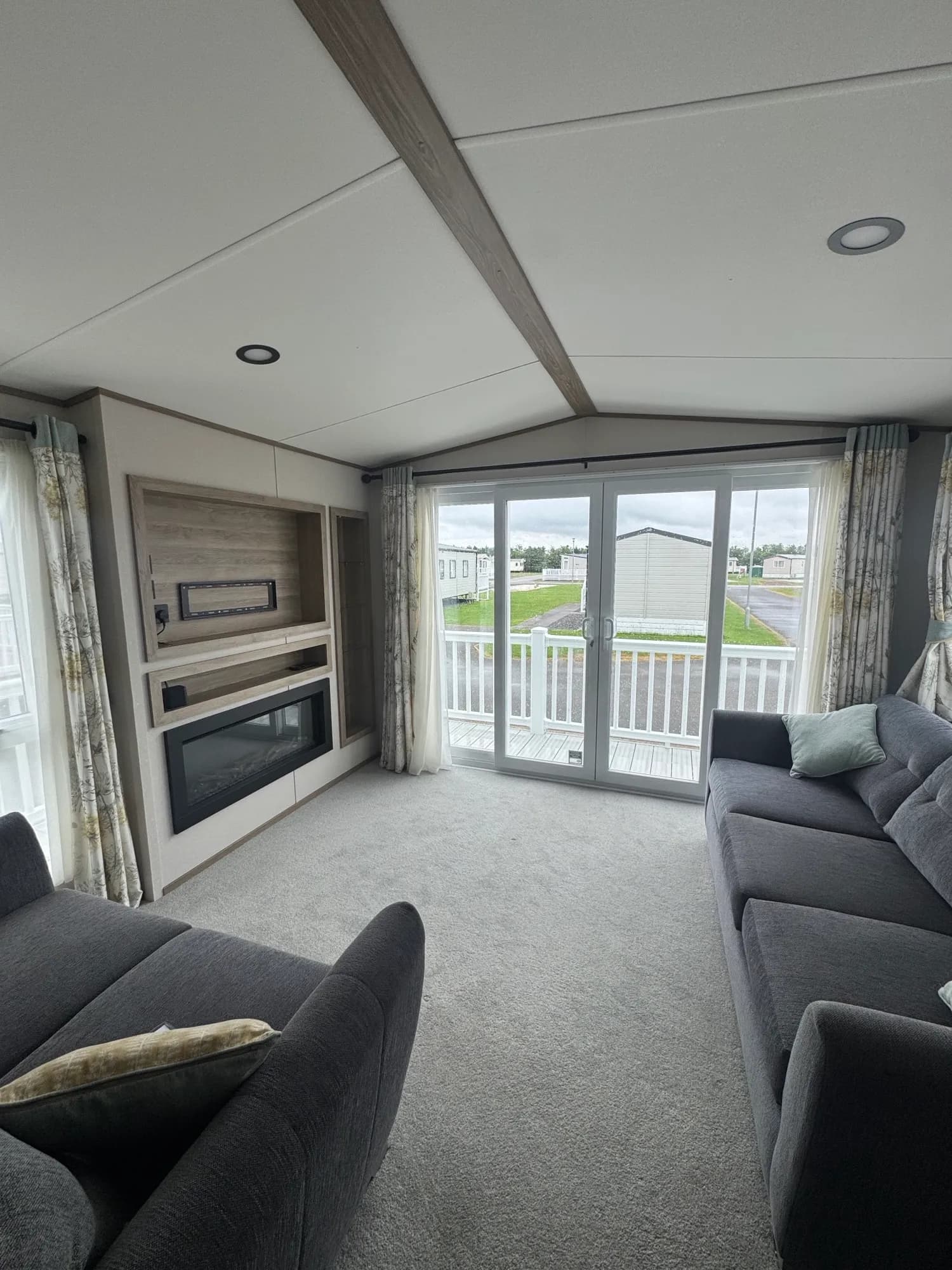 Luxury open-plan lounge in the 2023 ABI Ingleton holiday home