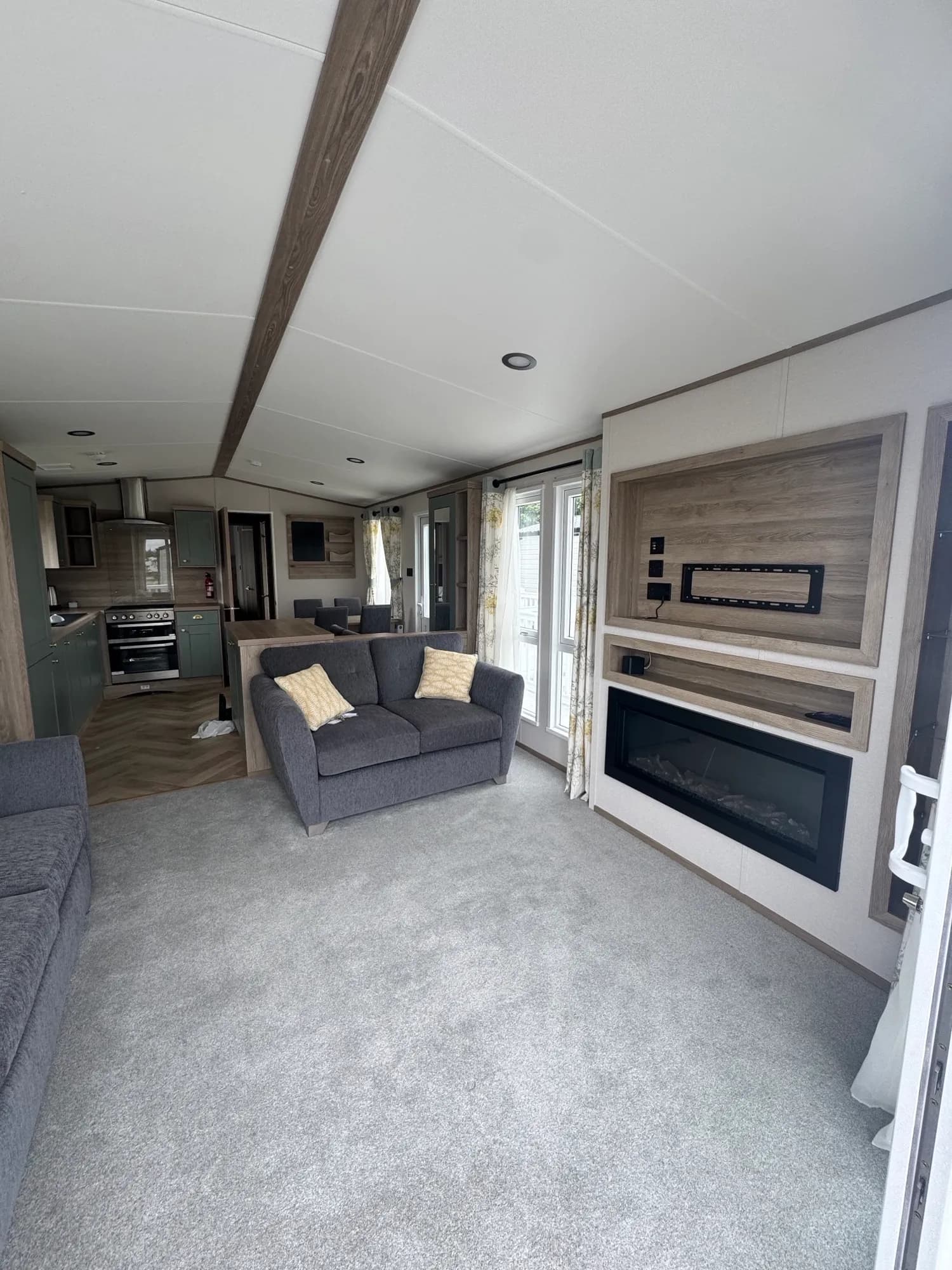 Luxury open-plan lounge in the 2023 ABI Ingleton holiday home
