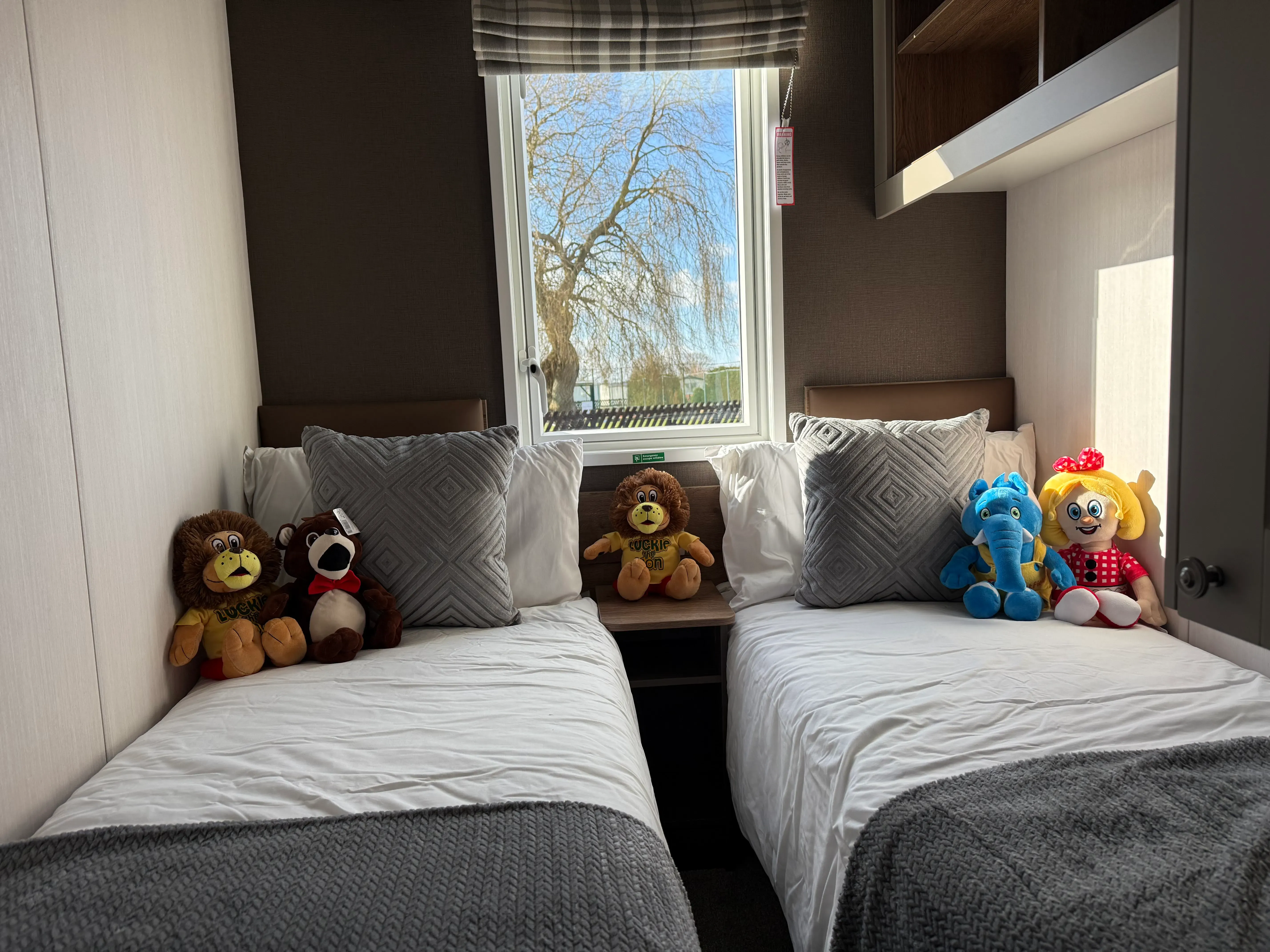 Comfortable twin bedroom providing flexible family accommodation.