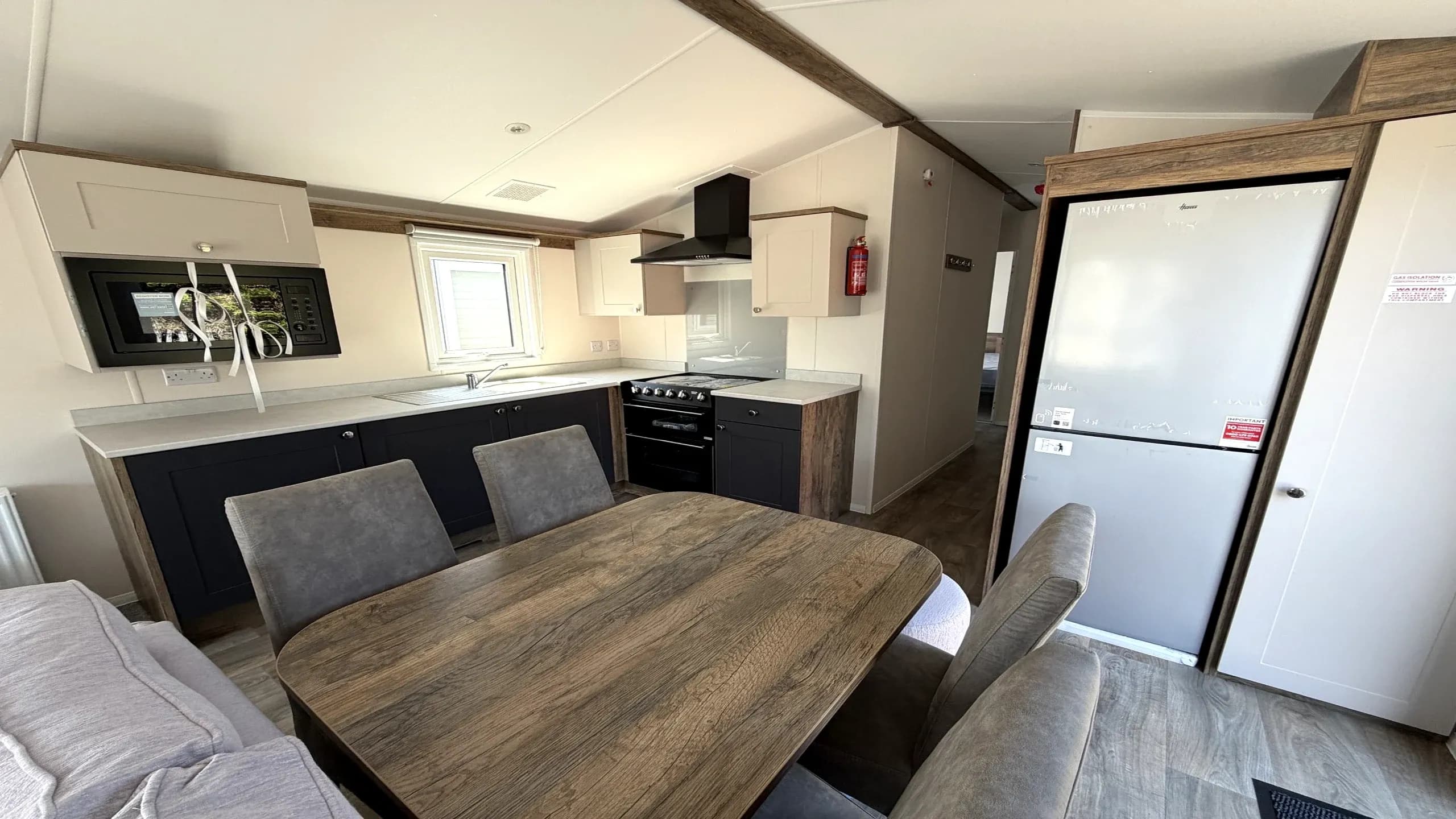 Coastfields 2026 Willerby Malton modern kitchen at North Shore Holiday Park