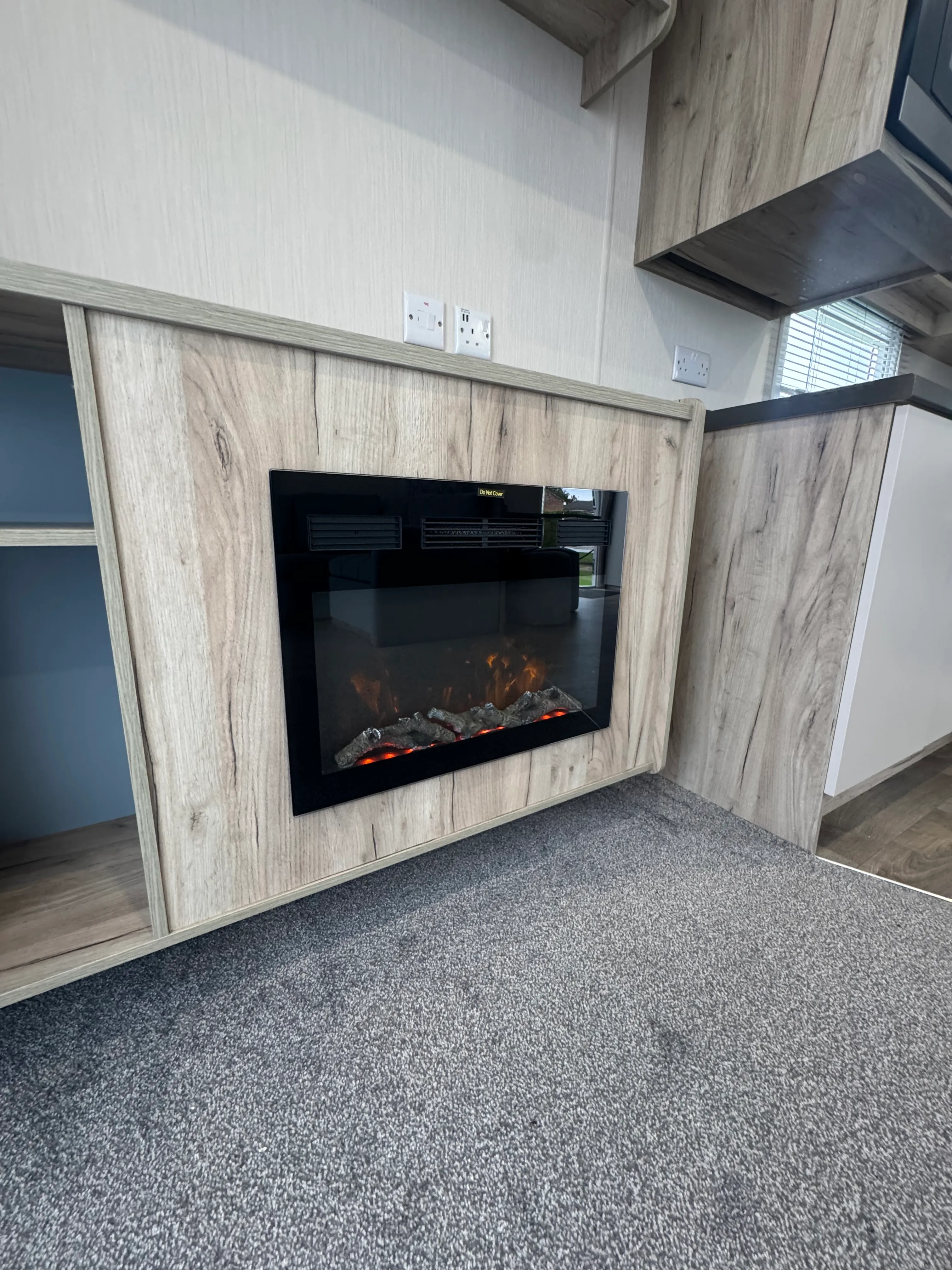 a built in electric fireplace