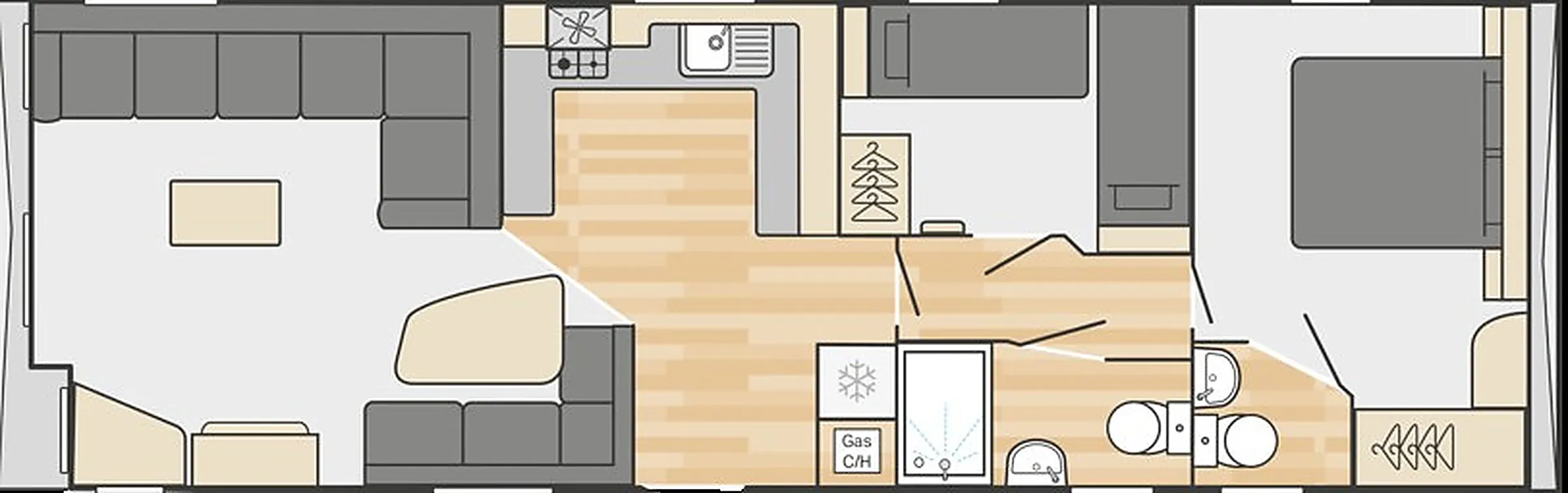 2024 Swift Burgundy Caravan for sale at Coastfields, Skegness florr plan