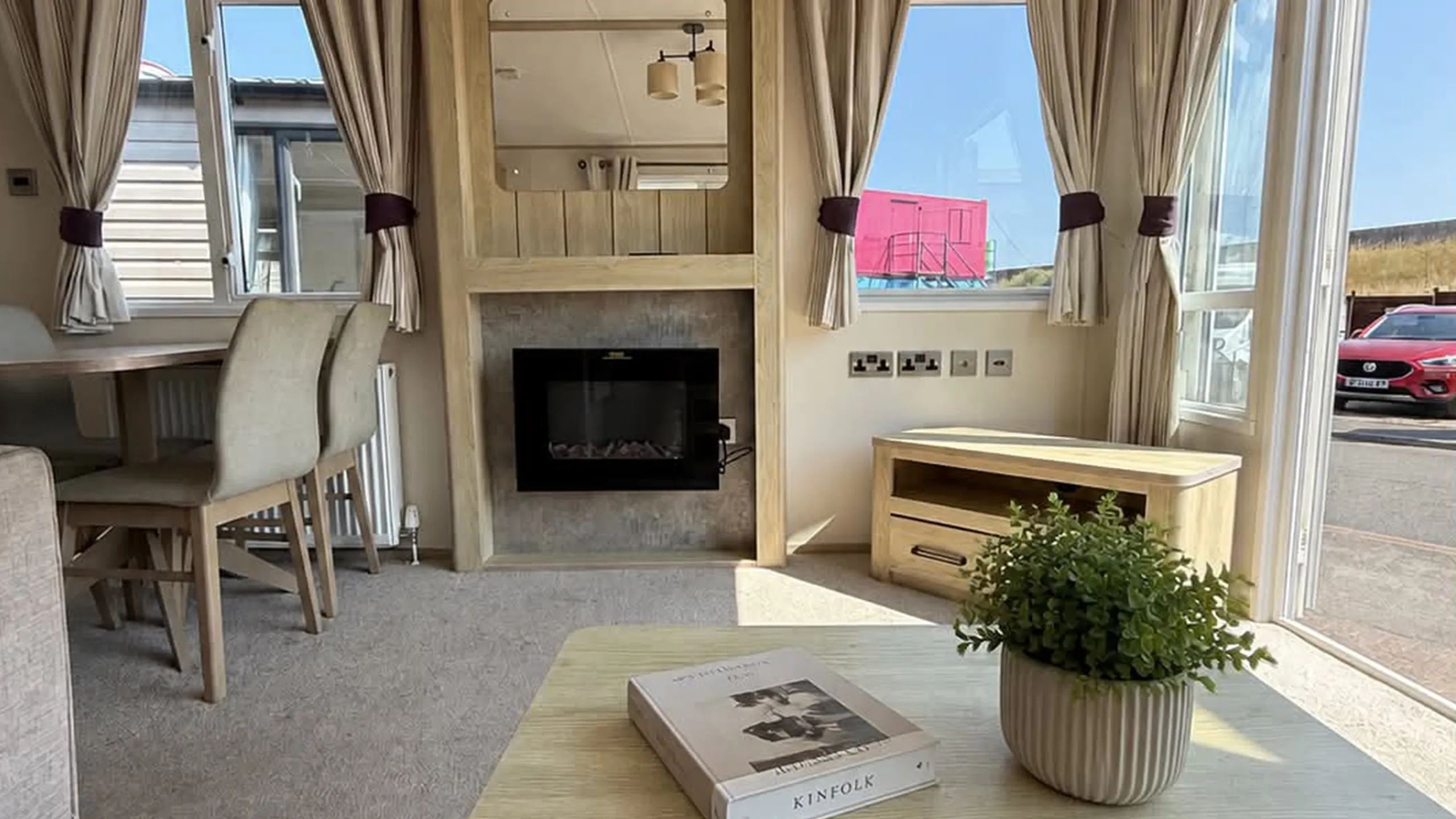 2018 ABI Sunningdale 3 Bed Lounge Front View at Coastfields Holiday Village