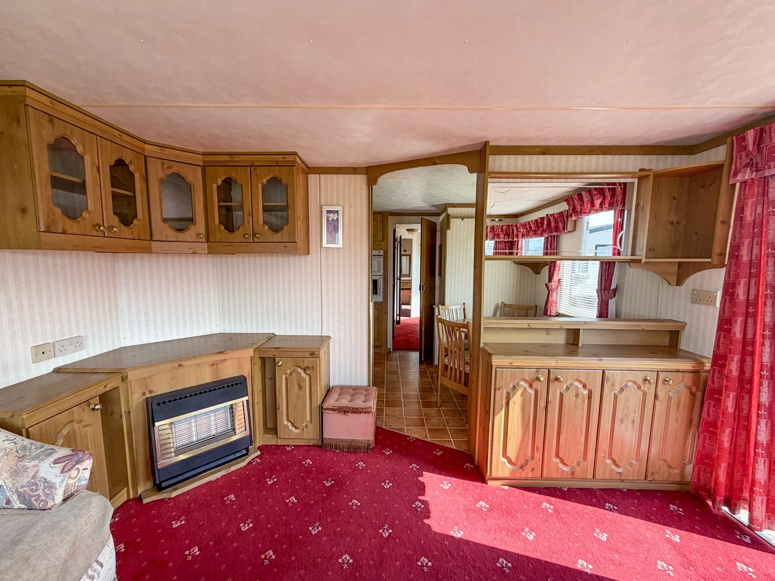 Kitchen and dining area inside the 2002 ABI Lincs Supreme