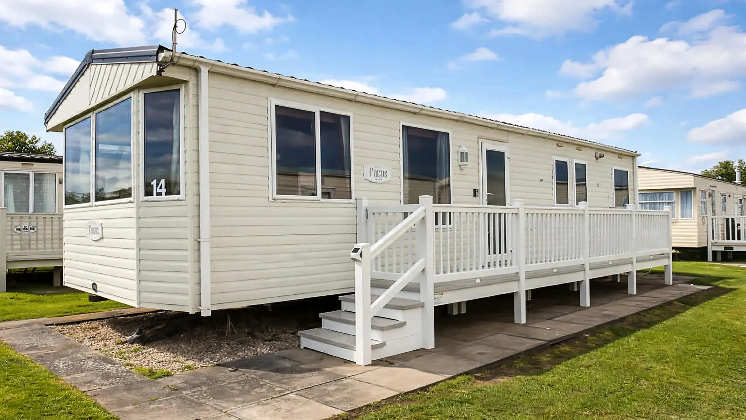 Coastfields 2007 ABI Focus SE Exterior Front View at Coastfields Holiday Village