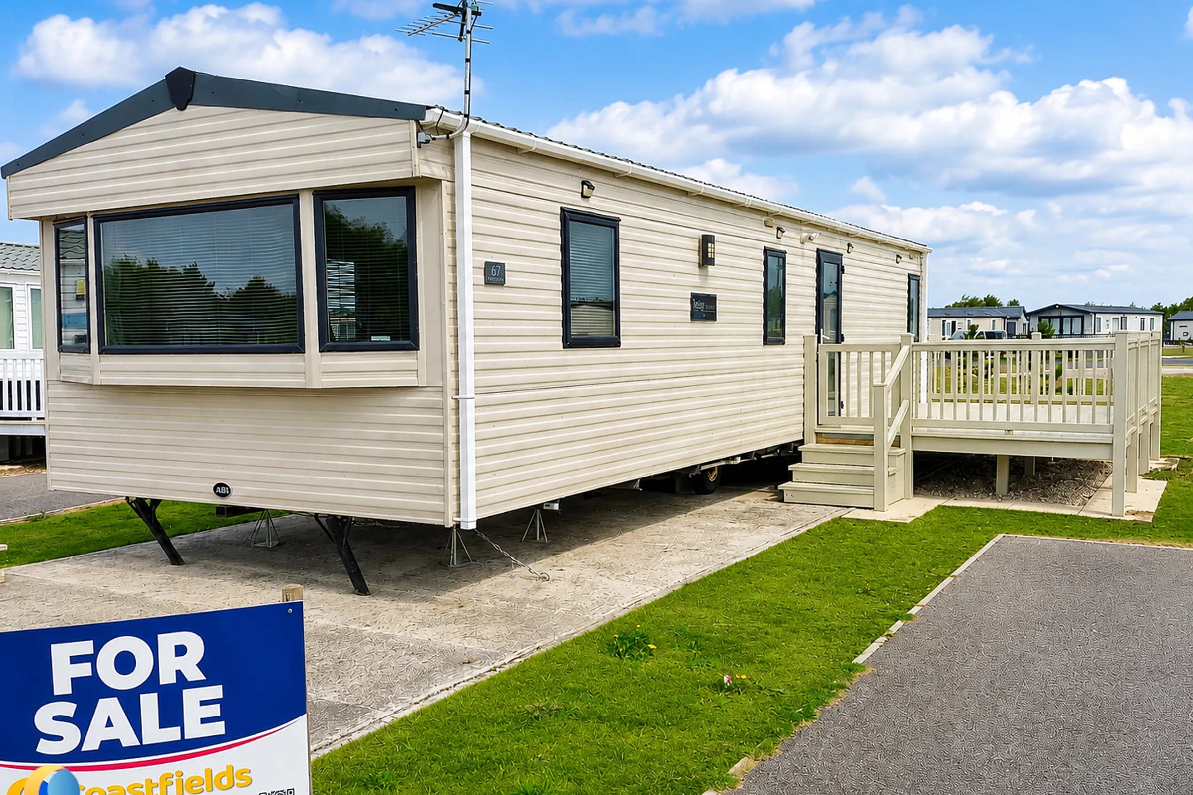 Coastfields 2012 ABI Tebay 2 bedroom holiday home exterior with decking