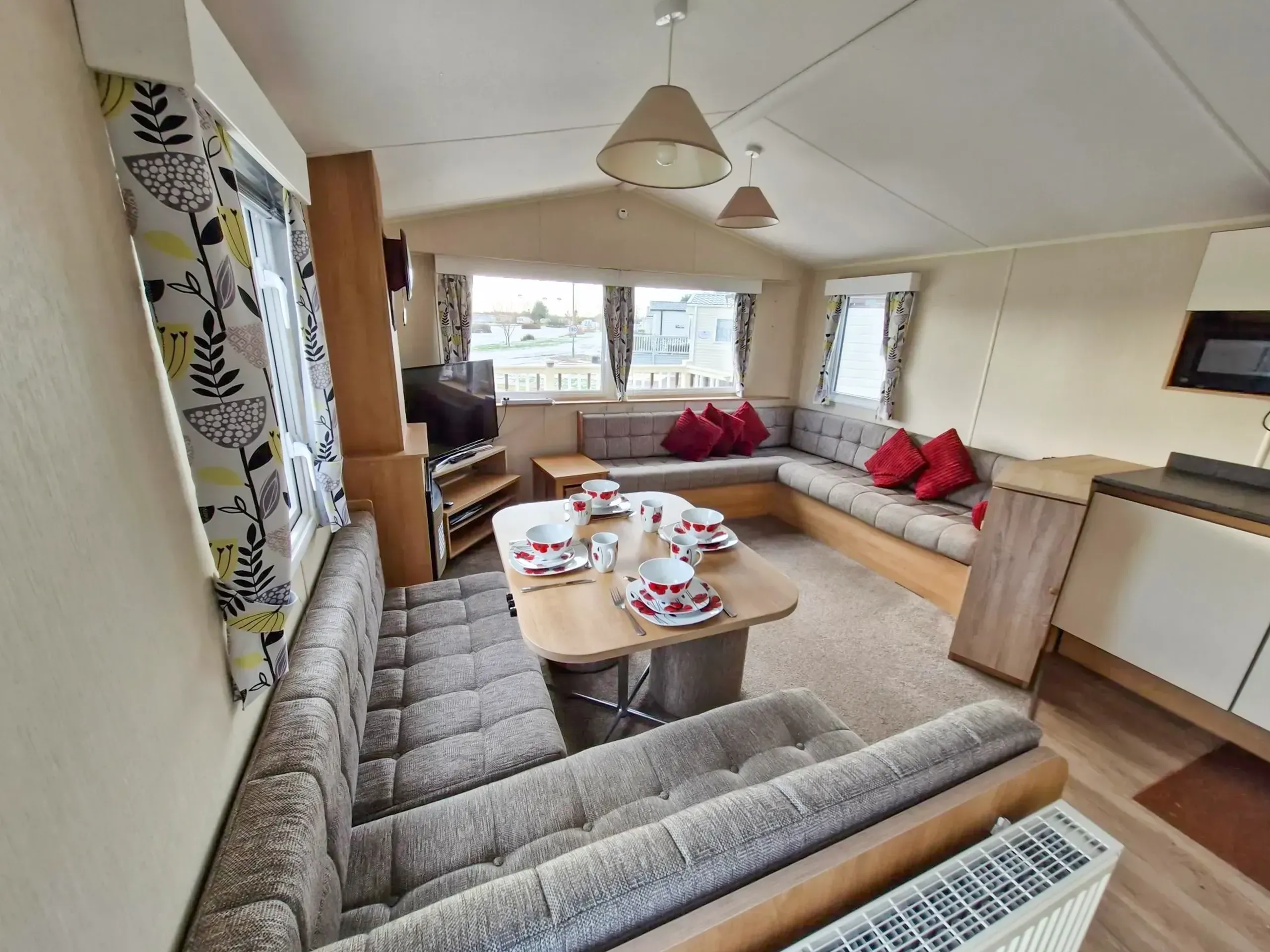 Modern kitchen in the 2018 Willerby Mistral holiday home