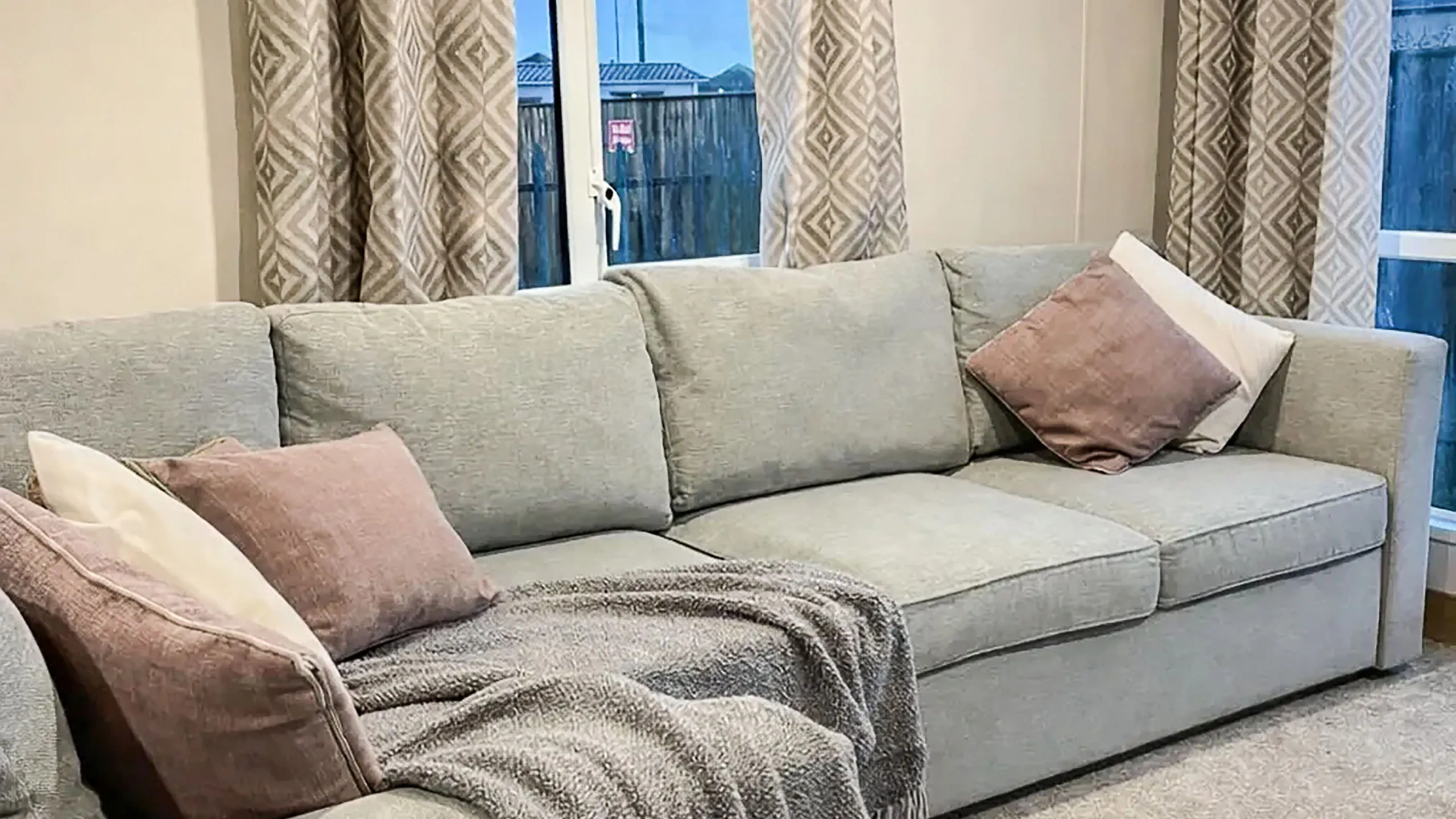 Coastfields 2019 ABI Blenheim Woodland Lounge Seating Area at Coastfields Holiday Village