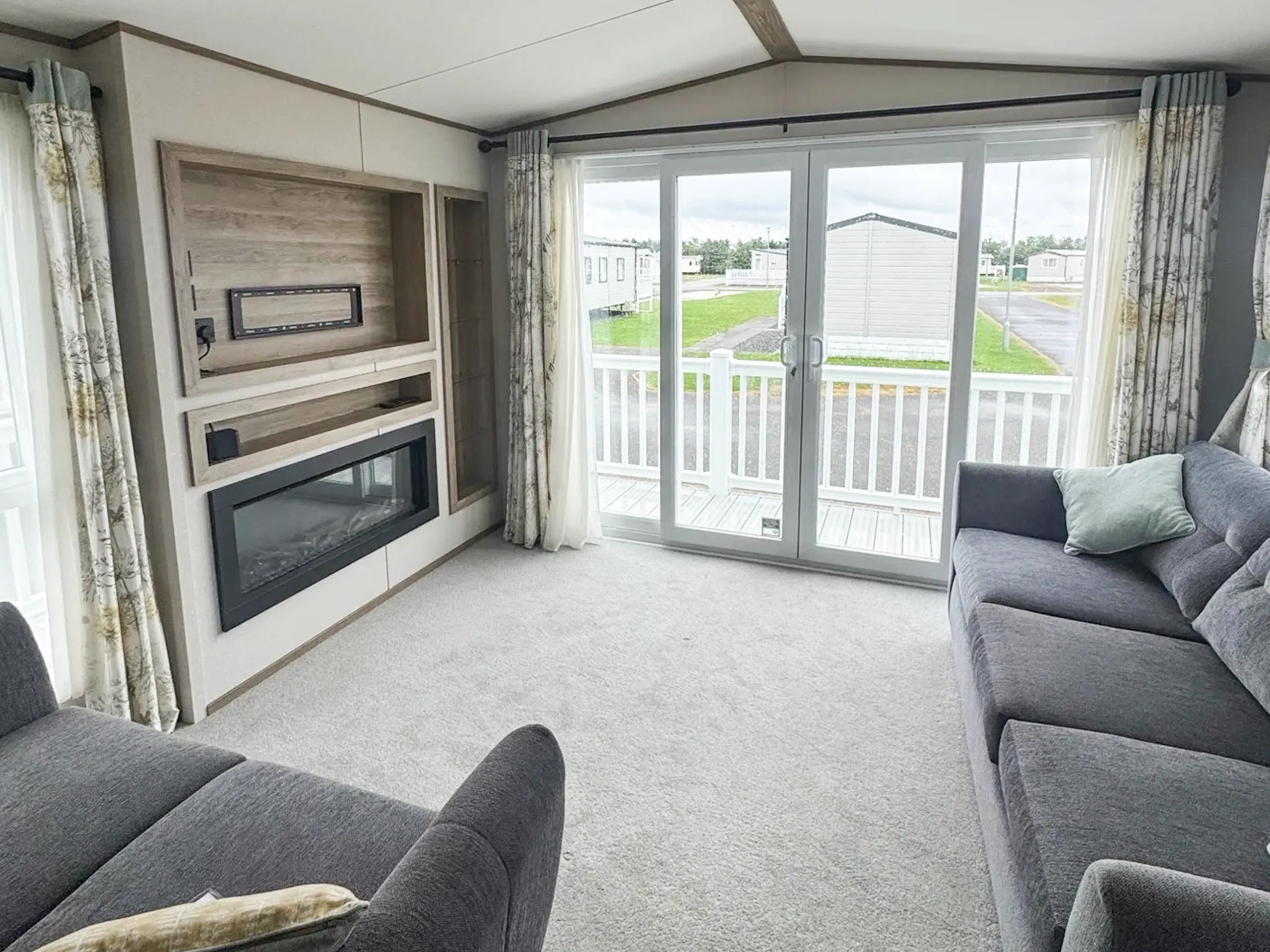 Lounge seating area in the 2023 ABI Ingleton holiday home