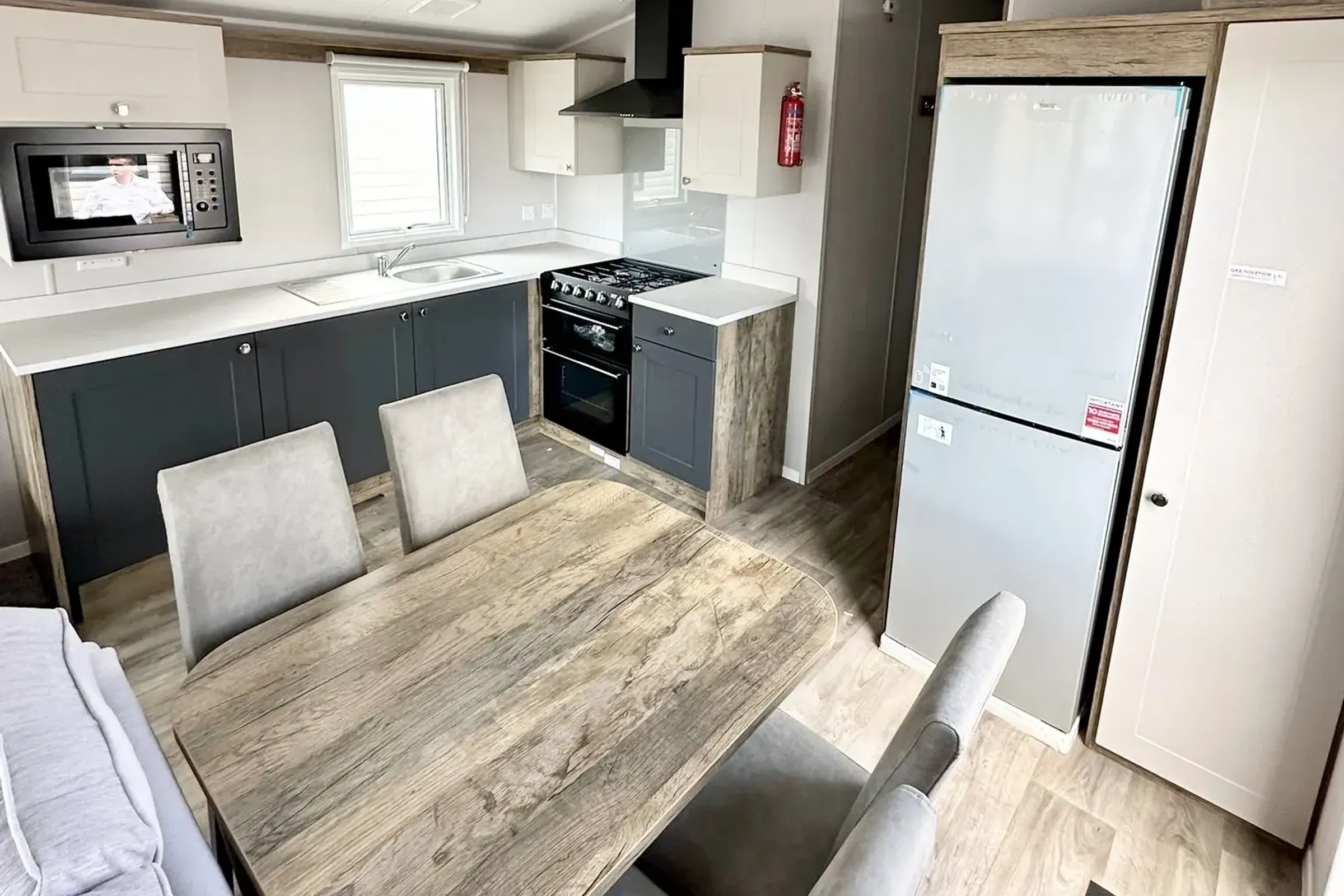 Coastfields 2025 Willerby Malton Kitchen Dining Area at Coastfields Holiday Village