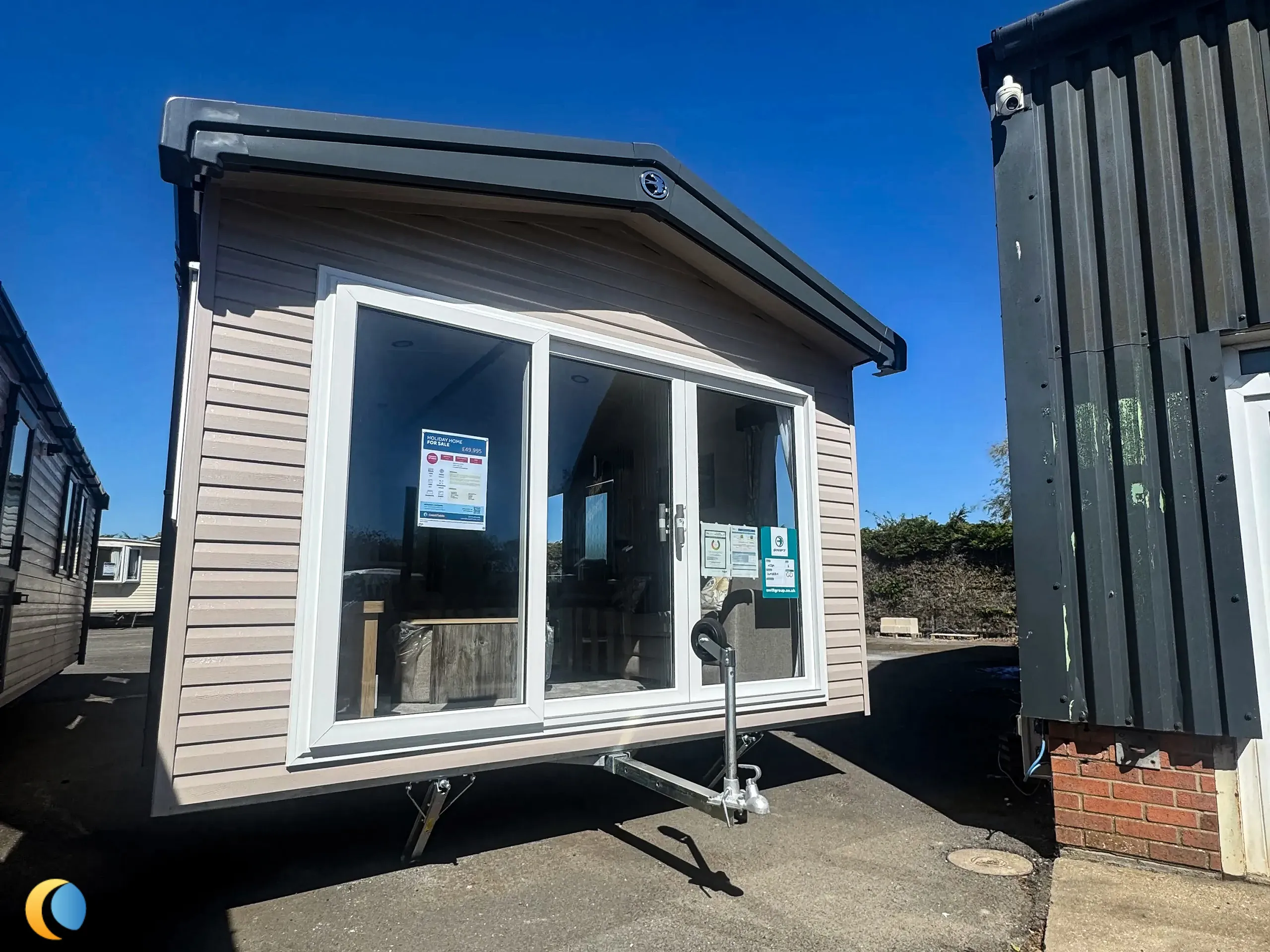 Coastfields 2026 Swift Bordeaux exterior front view at Skegness Fields