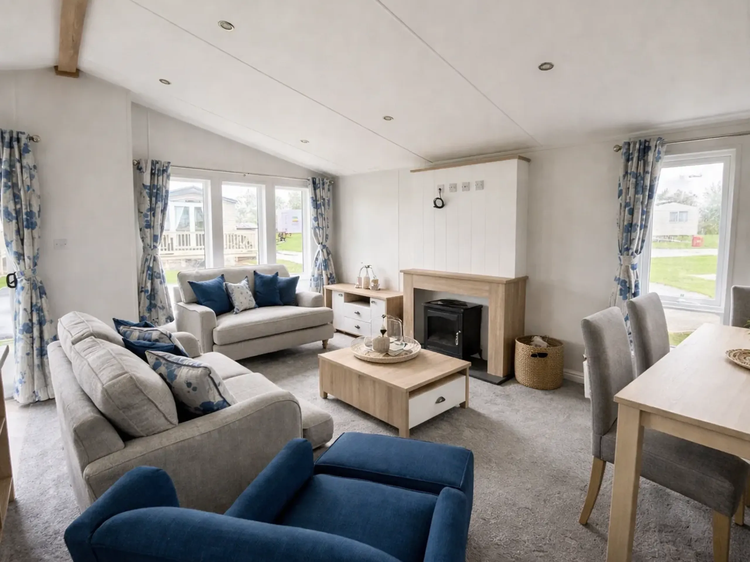 Lounge seating area in the 2026 Willerby Pinehurst