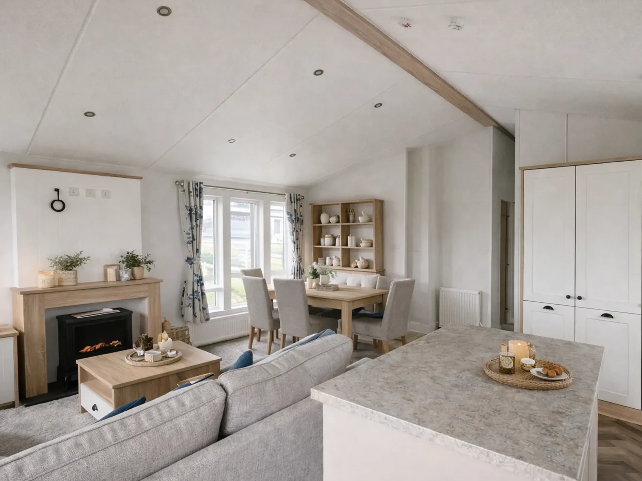 Open-plan living area in the 2026 Willerby Pinehurst holiday home