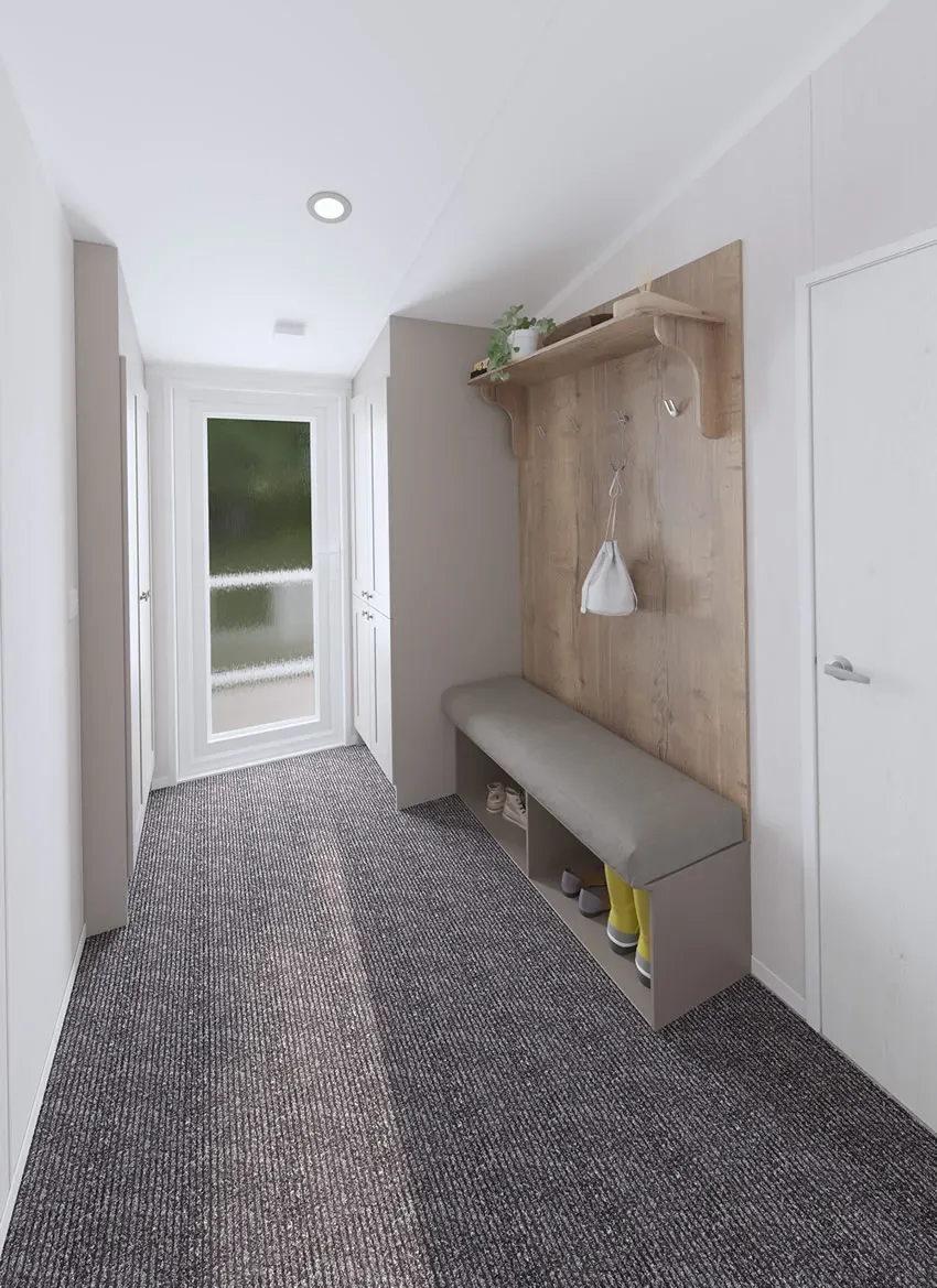 Luxury hallway in the 2025 Swift Montreal Lodge