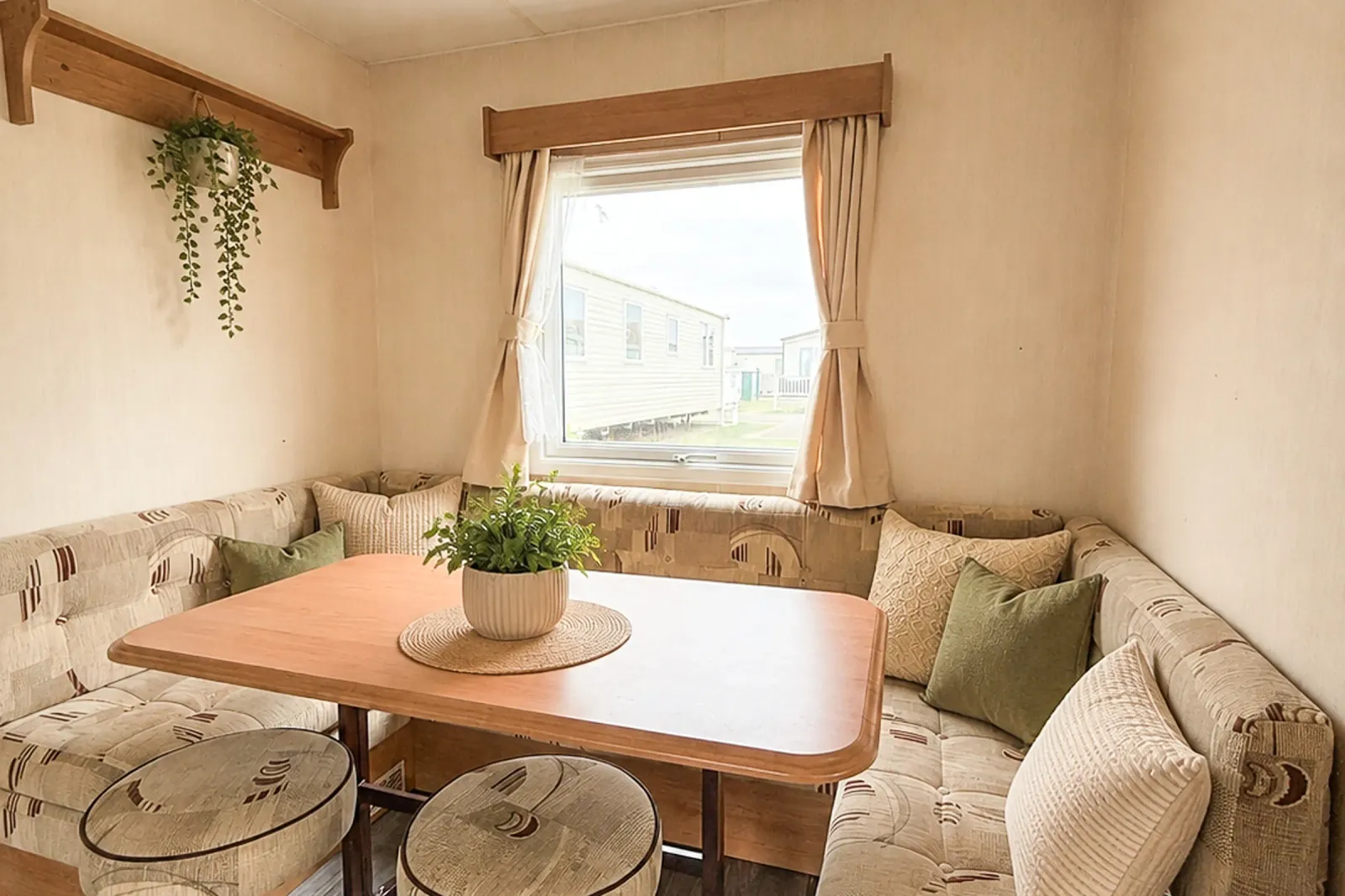 2002 Cosalt Torino Coastfields dining area with new upholstery