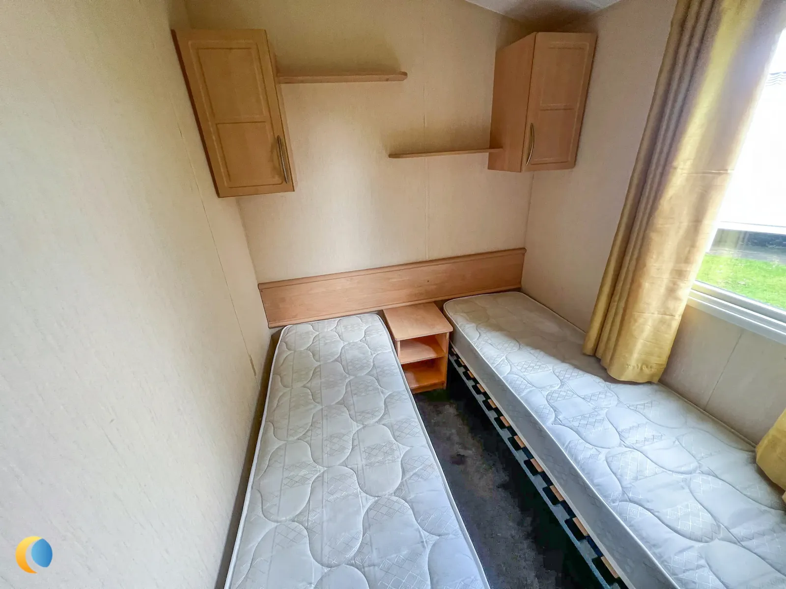 Coastfields 2012 Willerby Rio Gold twin bedroom at North Shore