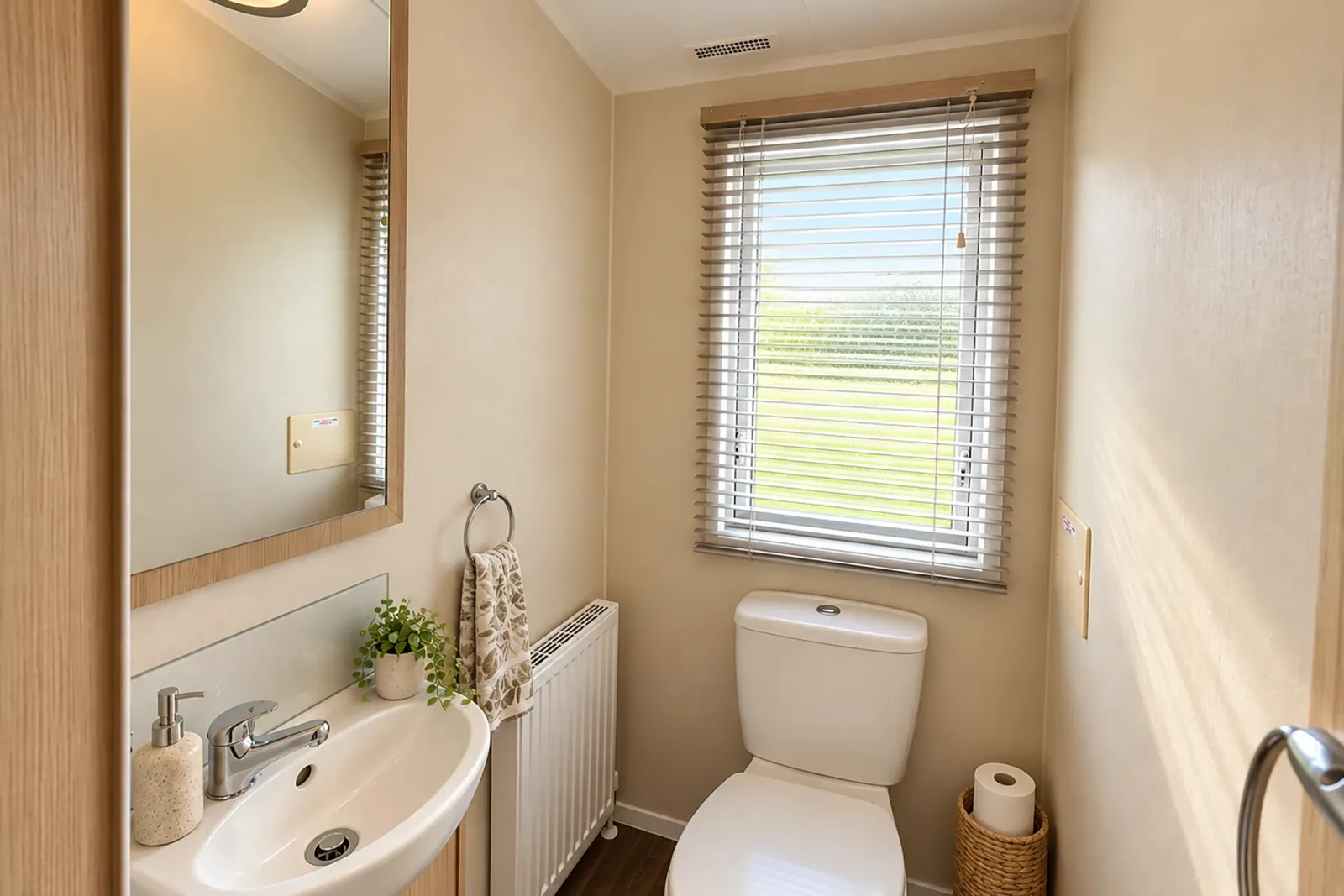 2016 Willerby Brockenhurst Coastfields separate WC with washbasin and window