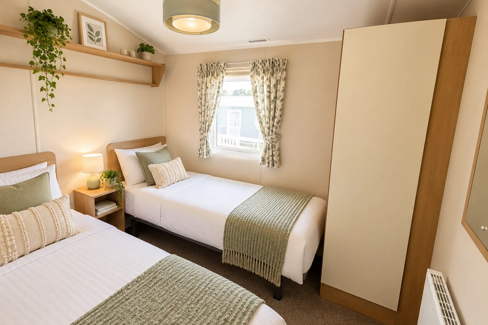 2018 Willerby Mistral Coastfields twin bedroom