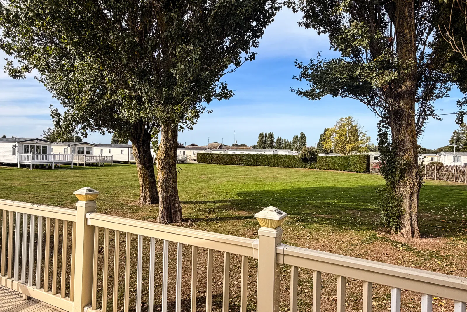 2018 Willerby Skye Coastfields exterior overlooking open grassy area