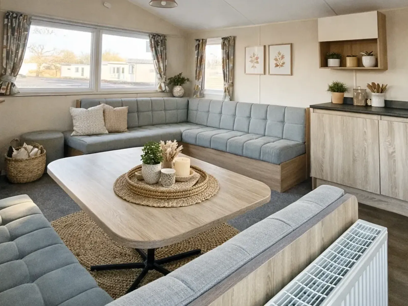 Lounge seating area in the 2019 Willerby Mistral